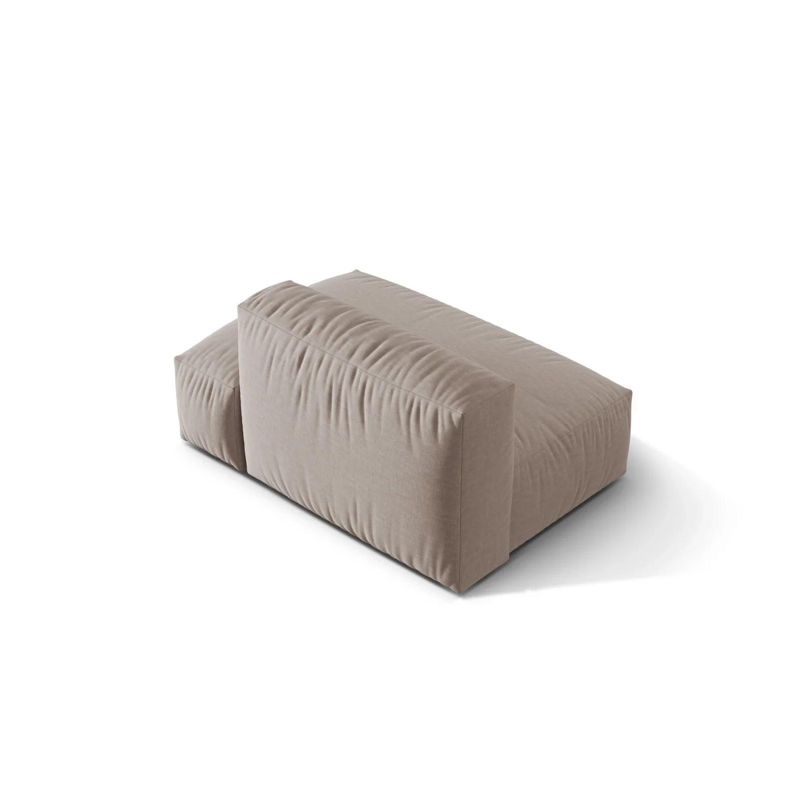 Martina Modulares Sofa Sitzelement, Rechte Seite, Sitztiefe 76 cm, aus Samt, Cord, Boucle oder Strukturstoff, 133x106 cm - Image 76