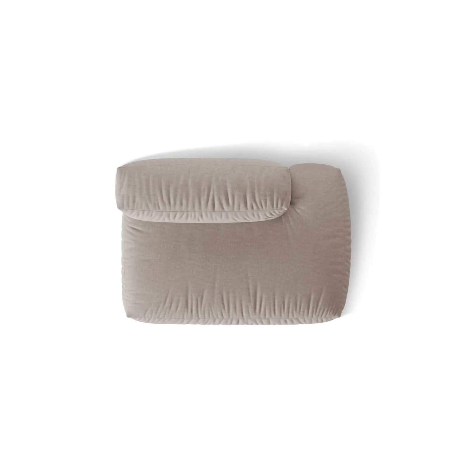 Martina Modulares Sofa Sitzelement, Rechte Seite, Sitztiefe 76 cm, aus Samt, Cord, Boucle oder Strukturstoff, 133x106 cm - Image 77