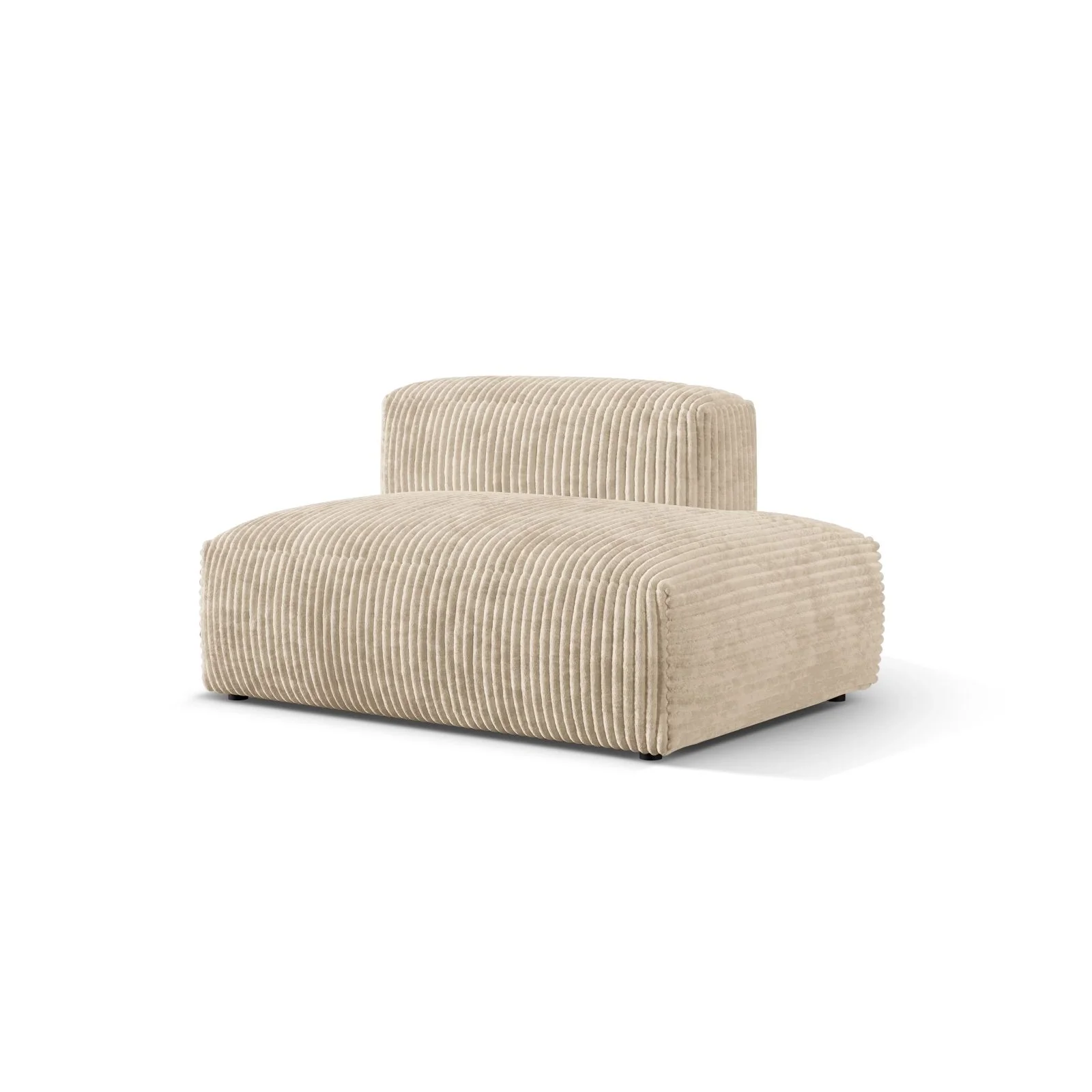 Martina Modulares Sofa Sitzelement, Rechte Seite, Sitztiefe 76 cm, aus Samt, Cord, Boucle oder Strukturstoff, 133x106 cm - Image 81