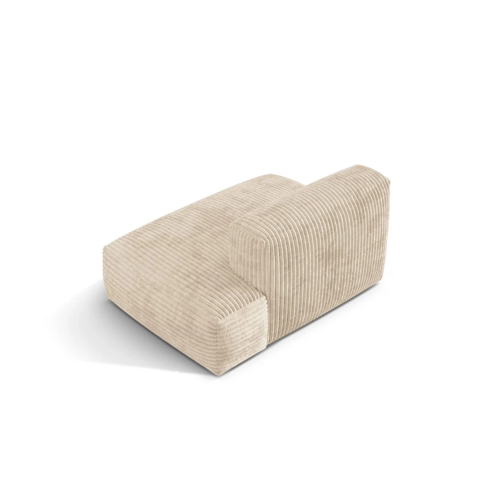 Martina Modulares Sofa Sitzelement, Rechte Seite, Sitztiefe 76 cm, aus Samt, Cord, Boucle oder Strukturstoff, 133x106 cm - Image 82