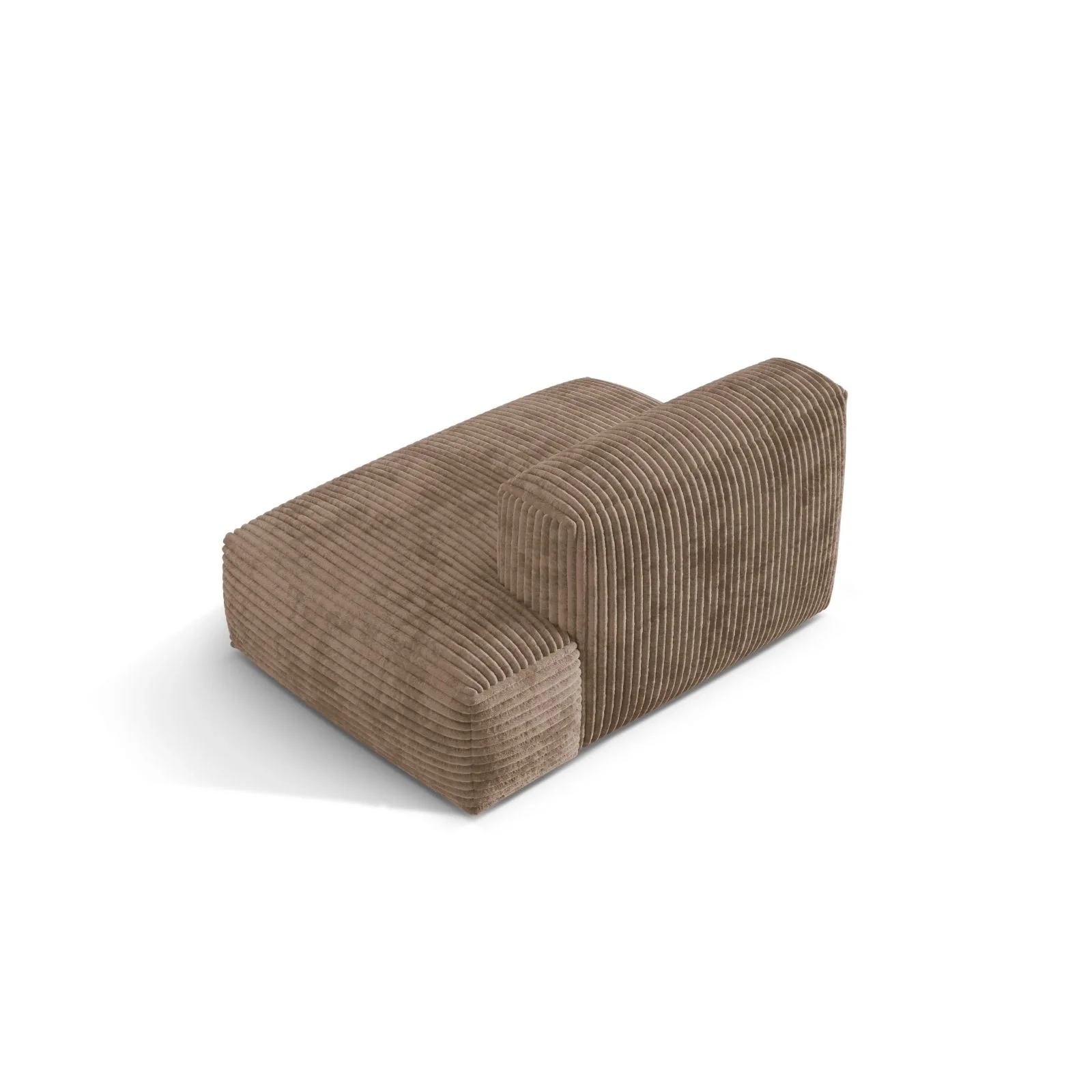 Martina Modulares Sofa Sitzelement, Rechte Seite, Sitztiefe 76 cm, aus Samt, Cord, Boucle oder Strukturstoff, 133x106 cm - Image 88