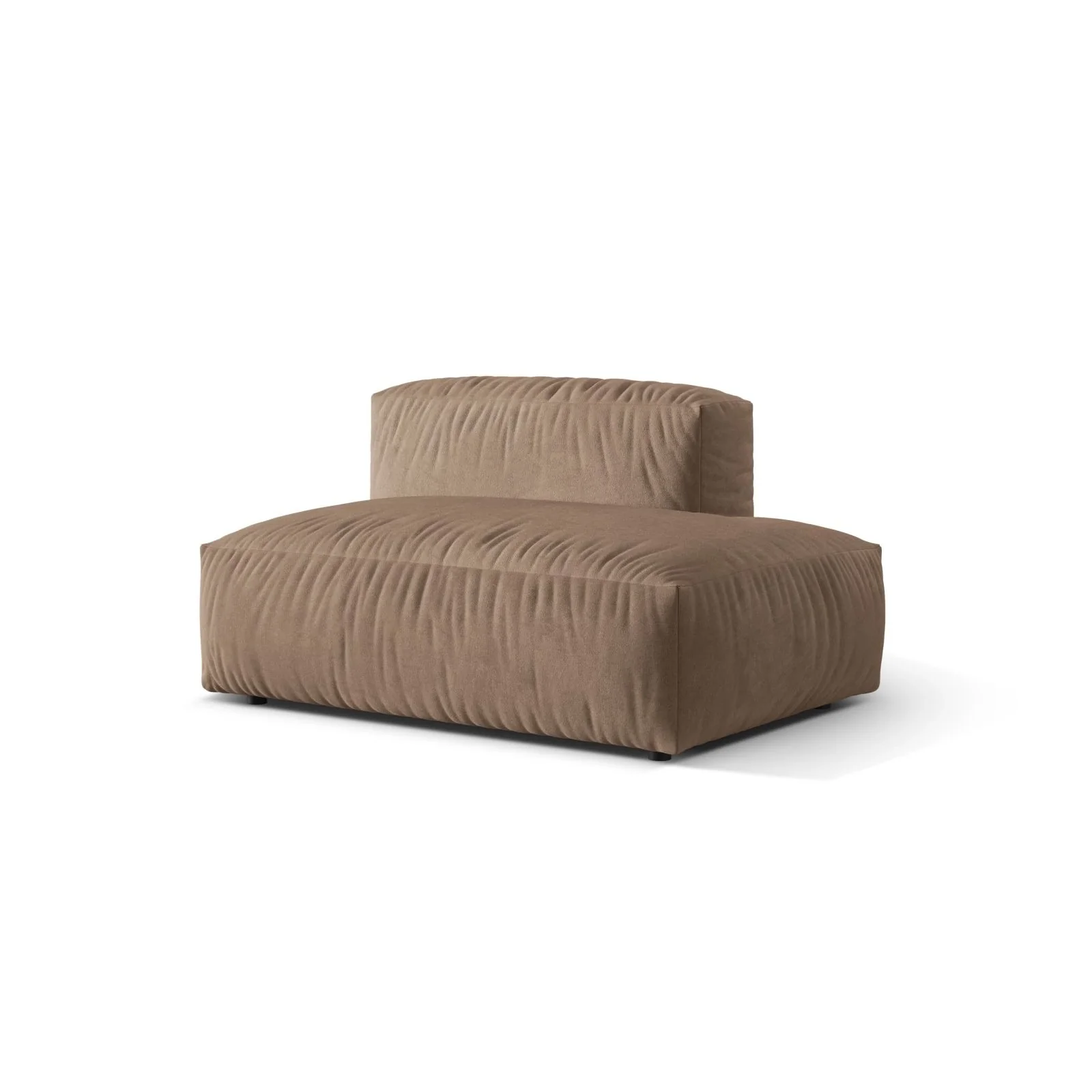Martina Modulares Sofa Sitzelement, Rechte Seite, Sitztiefe 76 cm, aus Samt, Cord, Boucle oder Strukturstoff, 133x106 cm - Image 9
