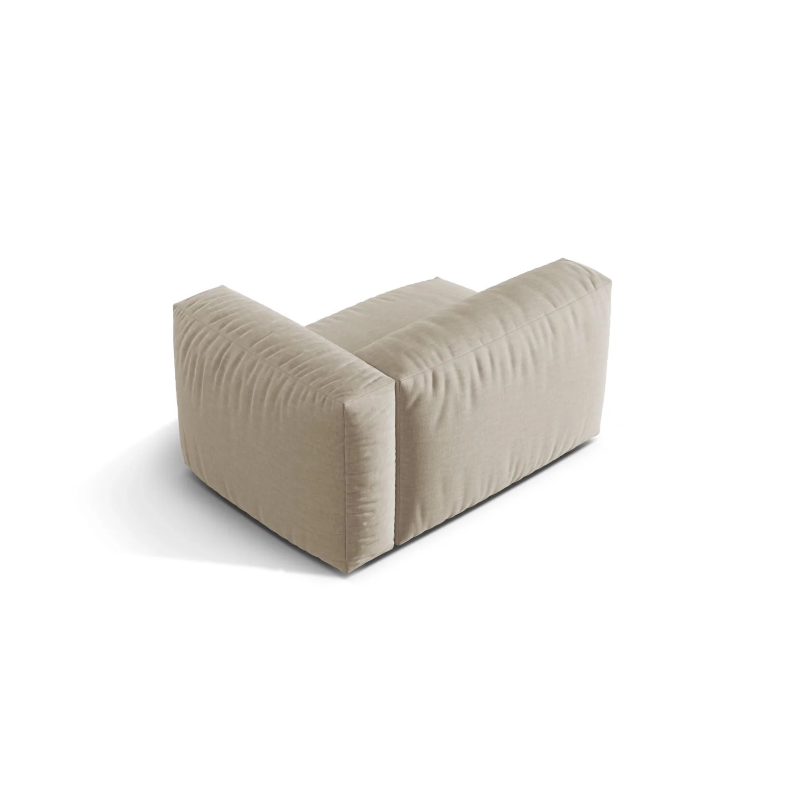 Martina Modulares Sofa Sitzelement, Rechte Seite, Sitztiefe 76 cm, aus Samt, Cord, Boucle oder Strukturstoff, 120x106 cm - Image 40