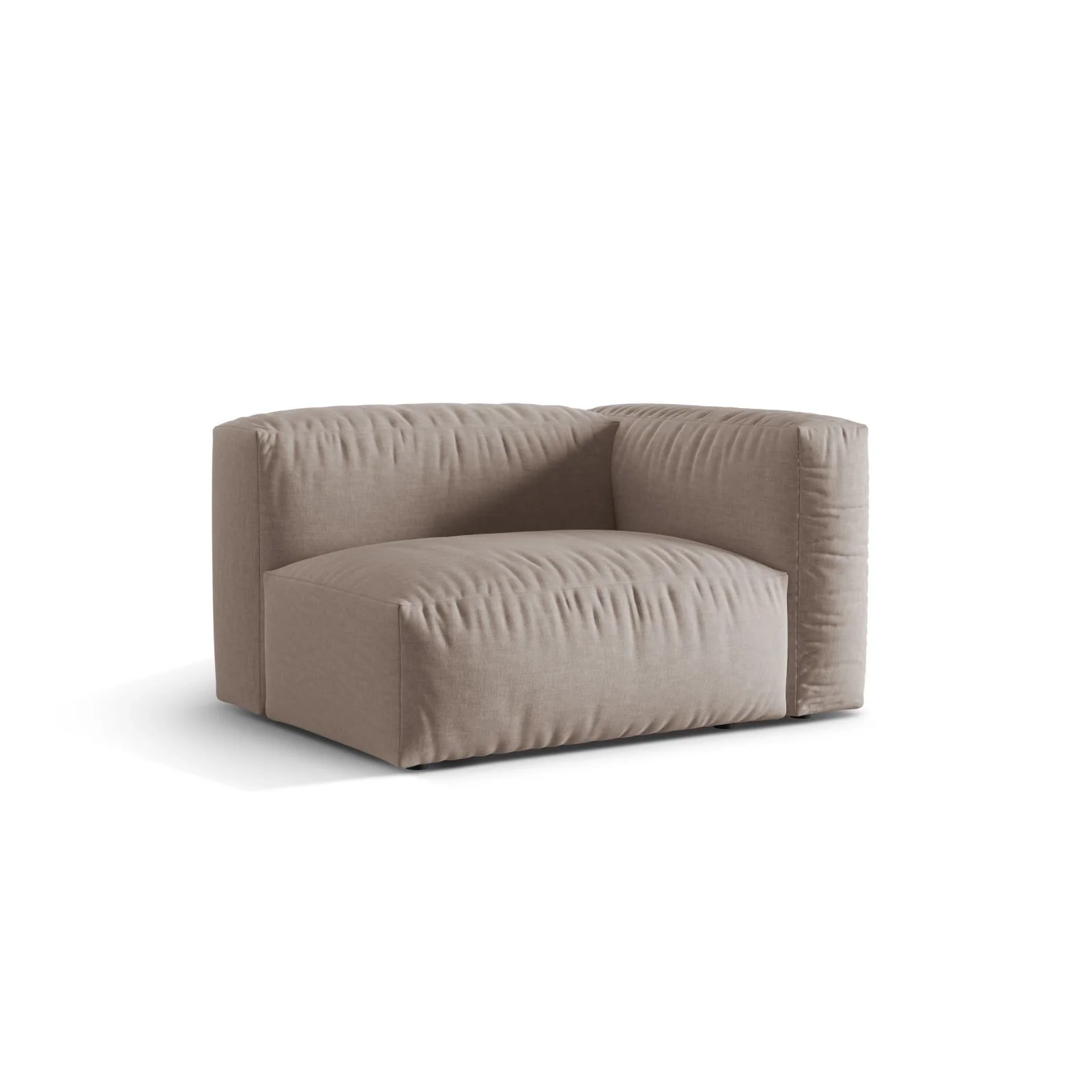 Martina Modulares Sofa Sitzelement, Rechte Seite, Sitztiefe 76 cm, aus Samt, Cord, Boucle oder Strukturstoff, 120x106 cm - Image 75