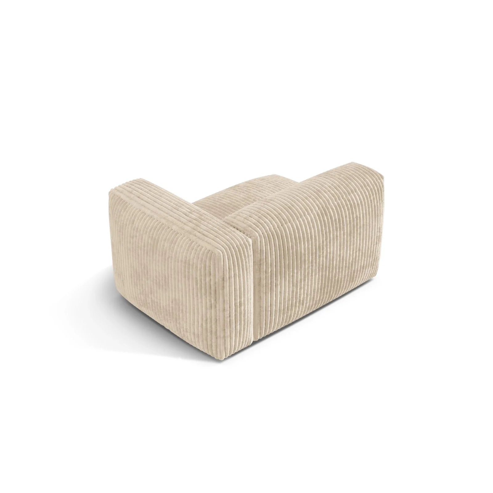 Martina Modulares Sofa Sitzelement, Rechte Seite, Sitztiefe 76 cm, aus Samt, Cord, Boucle oder Strukturstoff, 120x106 cm - Image 82