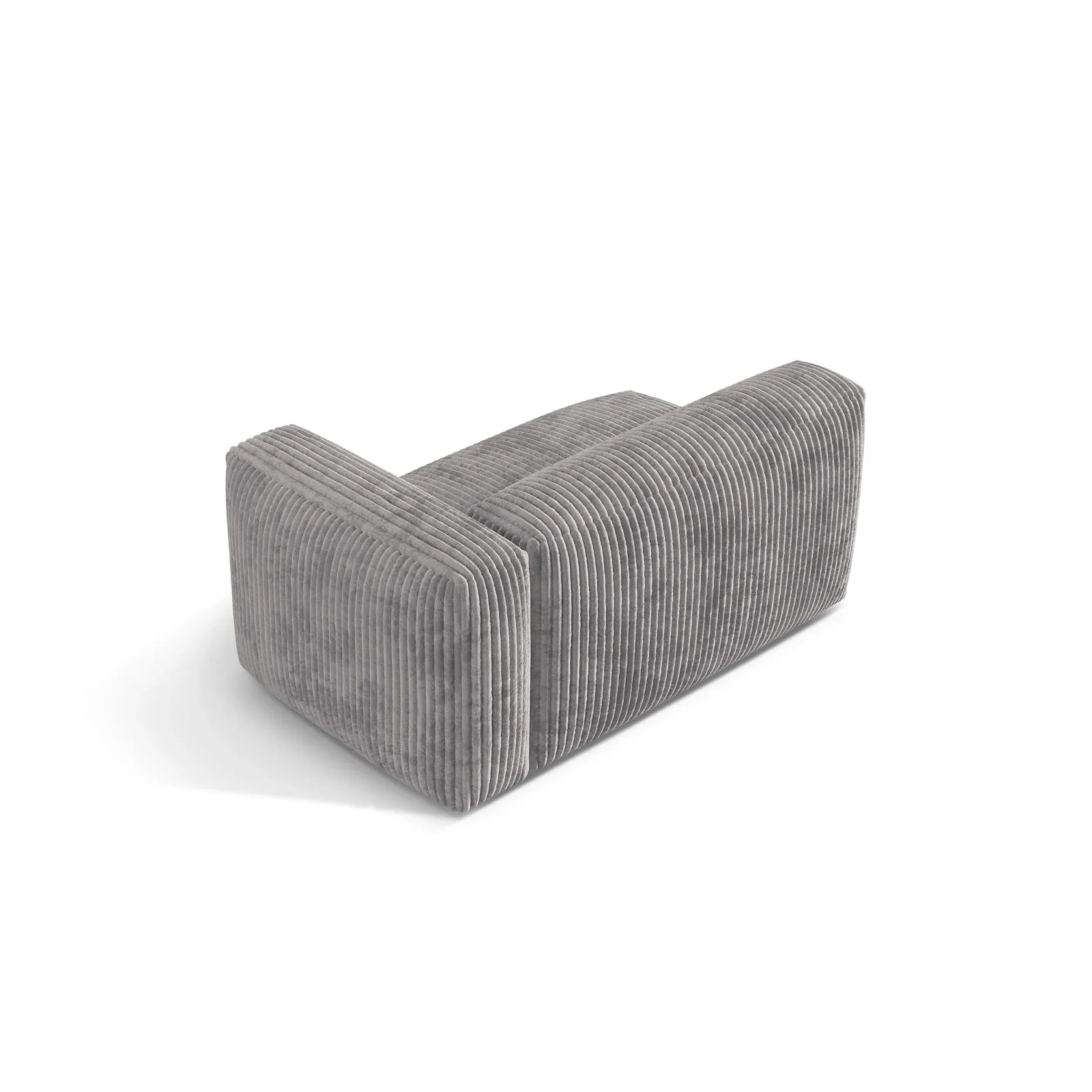 Martina Modulares Sofa Sitzelement, Rechte Seite, Sitztiefe 76 cm, aus Samt, Cord, Boucle oder Strukturstoff, 160x106 cm - Image 100