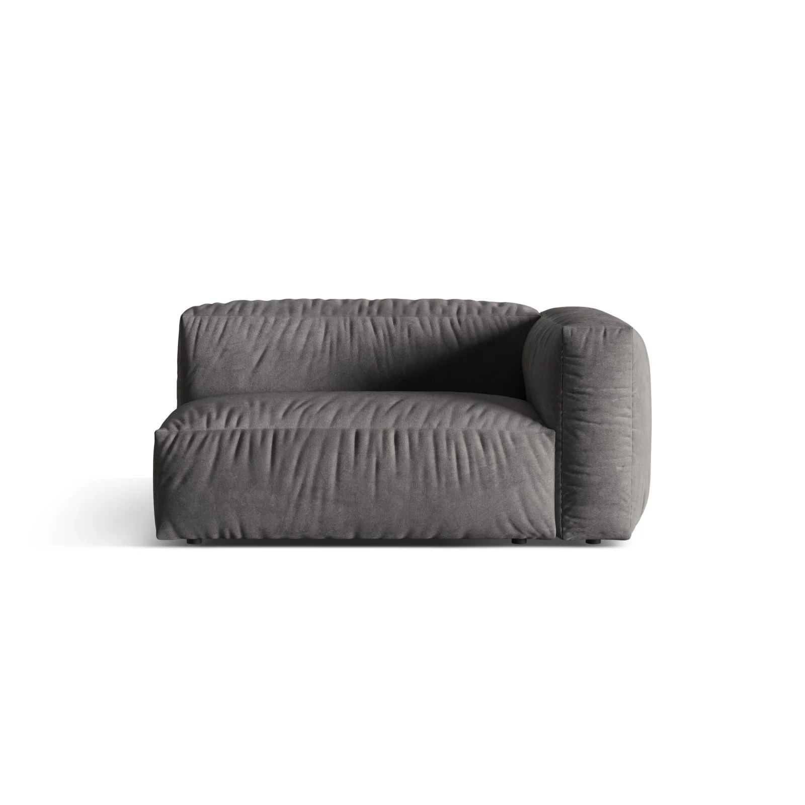 Martina Modulares Sofa Sitzelement, Rechte Seite, Sitztiefe 76 cm, aus Samt, Cord, Boucle oder Strukturstoff, 160x106 cm - Image 31