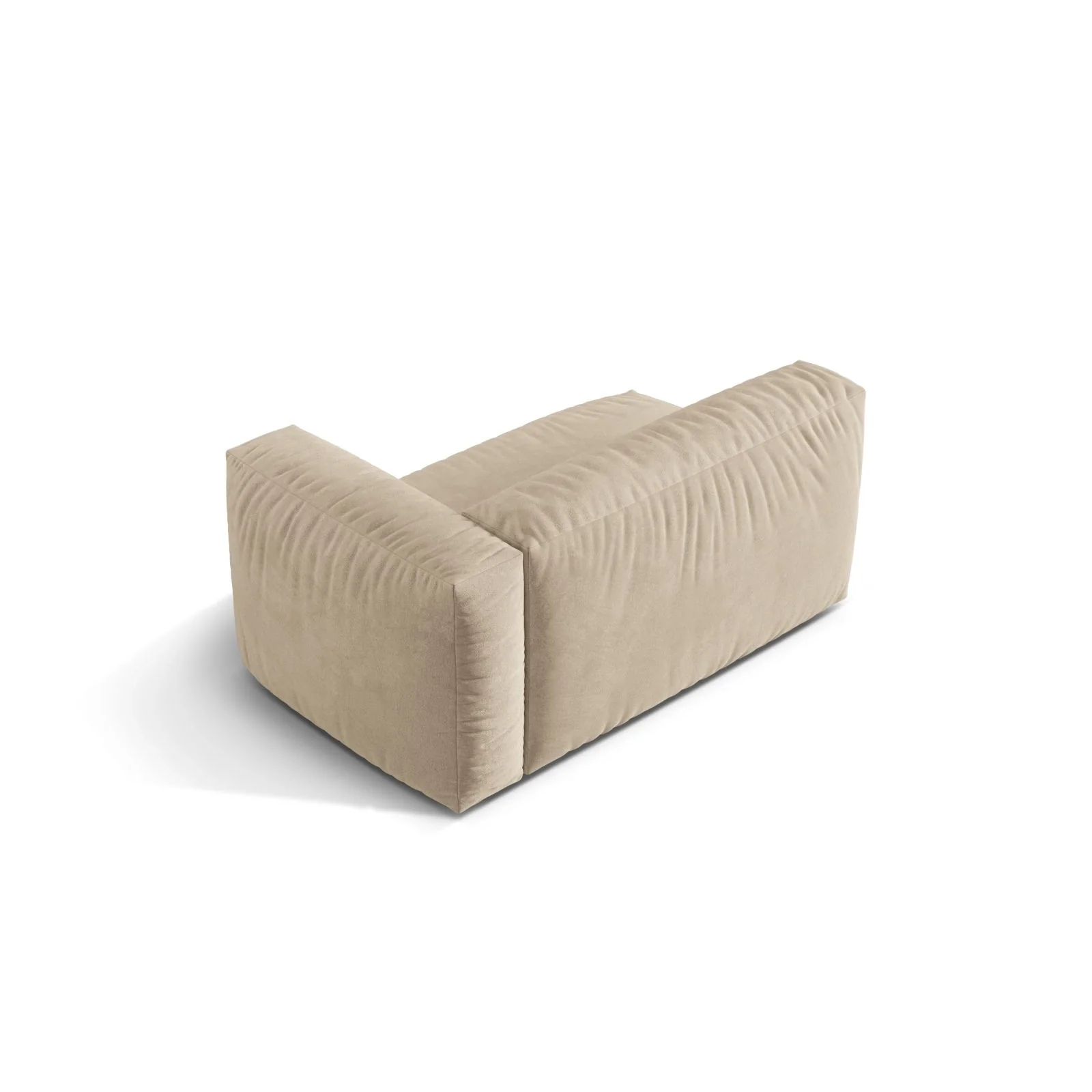 Martina Modulares Sofa Sitzelement, Rechte Seite, Sitztiefe 76 cm, aus Samt, Cord, Boucle oder Strukturstoff, 160x106 cm - Image 4