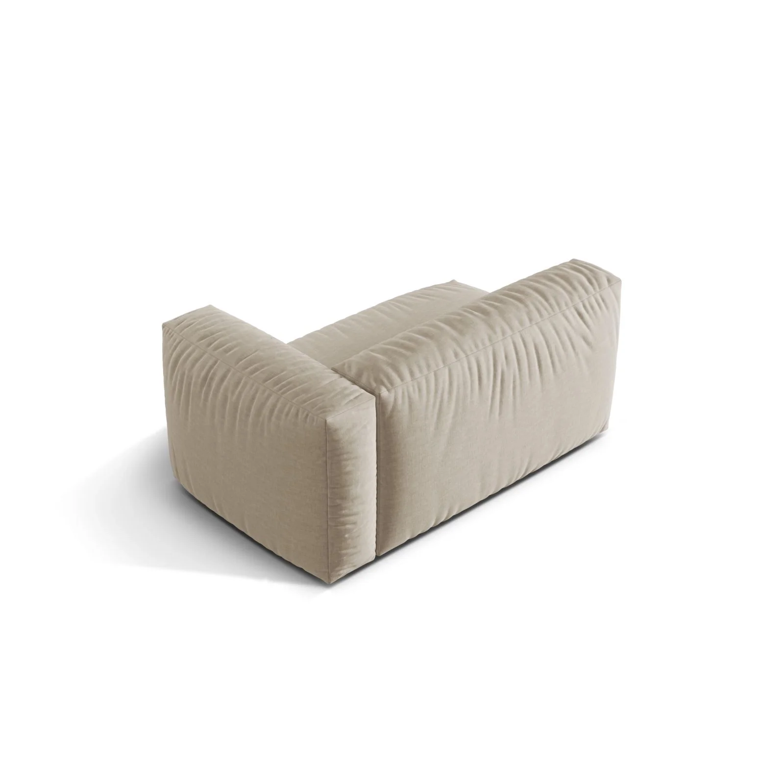 Martina Modulares Sofa Sitzelement, Rechte Seite, Sitztiefe 76 cm, aus Samt, Cord, Boucle oder Strukturstoff, 160x106 cm - Image 40