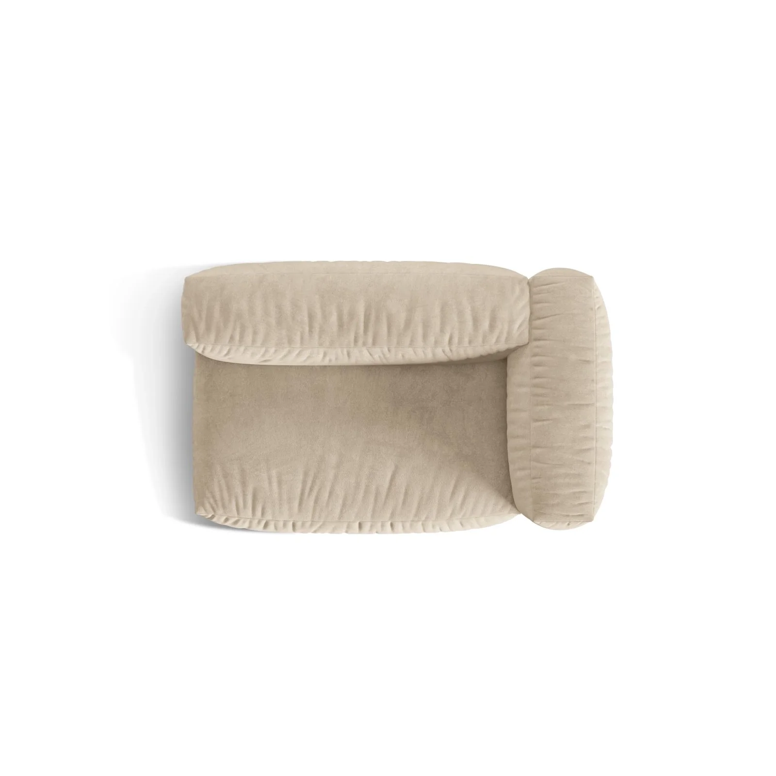 Martina Modulares Sofa Sitzelement, Rechte Seite, Sitztiefe 76 cm, aus Samt, Cord, Boucle oder Strukturstoff, 160x106 cm - Image 5