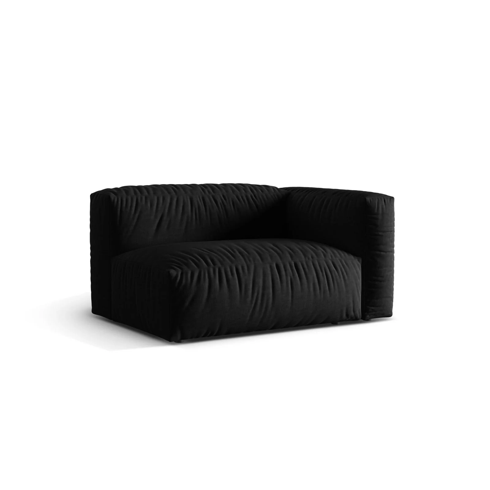 Martina Modulares Sofa Sitzelement, Rechte Seite, Sitztiefe 76 cm, aus Samt, Cord, Boucle oder Strukturstoff, 160x106 cm - Image 57
