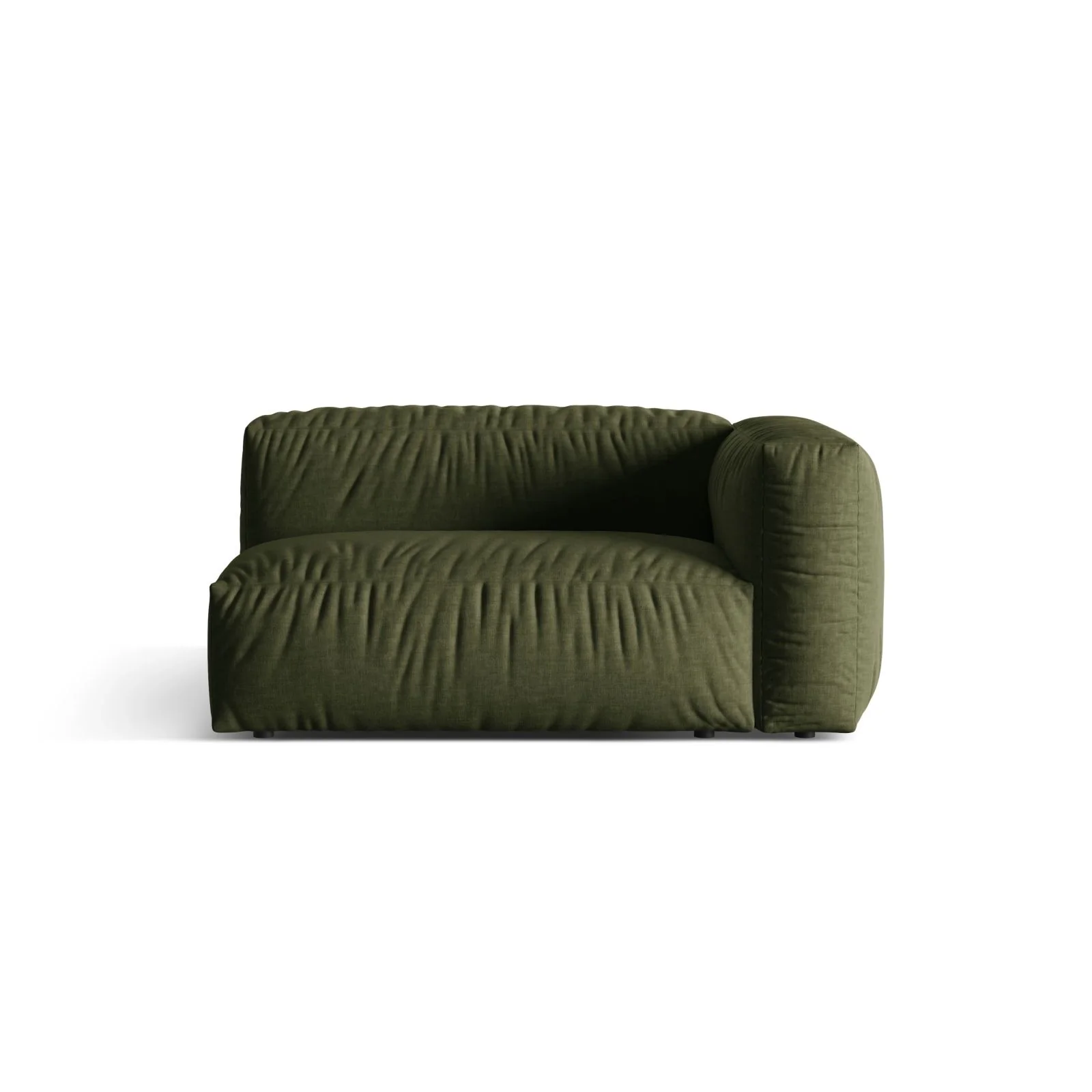 Martina Modulares Sofa Sitzelement, Rechte Seite, Sitztiefe 76 cm, aus Samt, Cord, Boucle oder Strukturstoff, 160x106 cm - Image 67