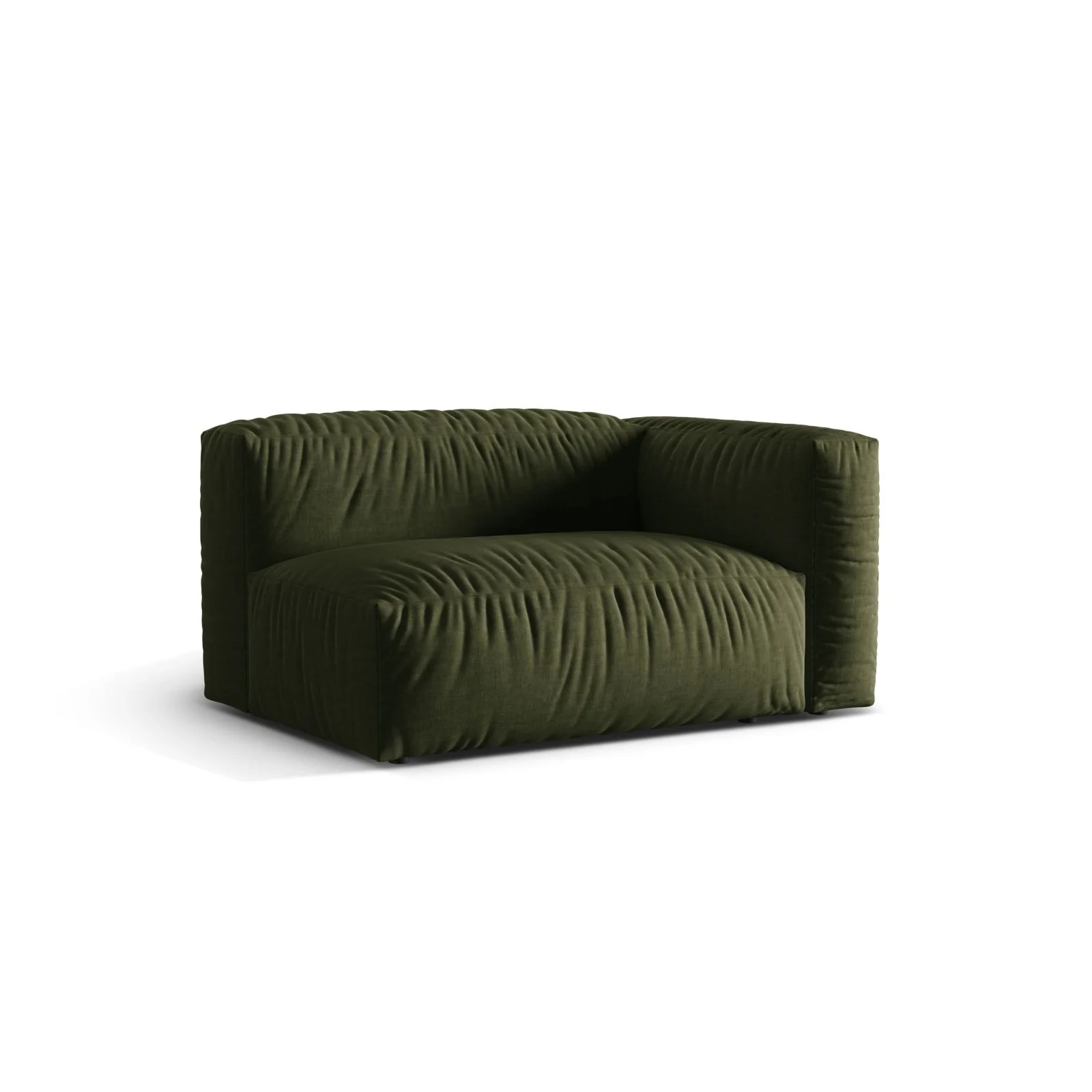 Martina Modulares Sofa Sitzelement, Rechte Seite, Sitztiefe 76 cm, aus Samt, Cord, Boucle oder Strukturstoff, 160x106 cm - Image 69