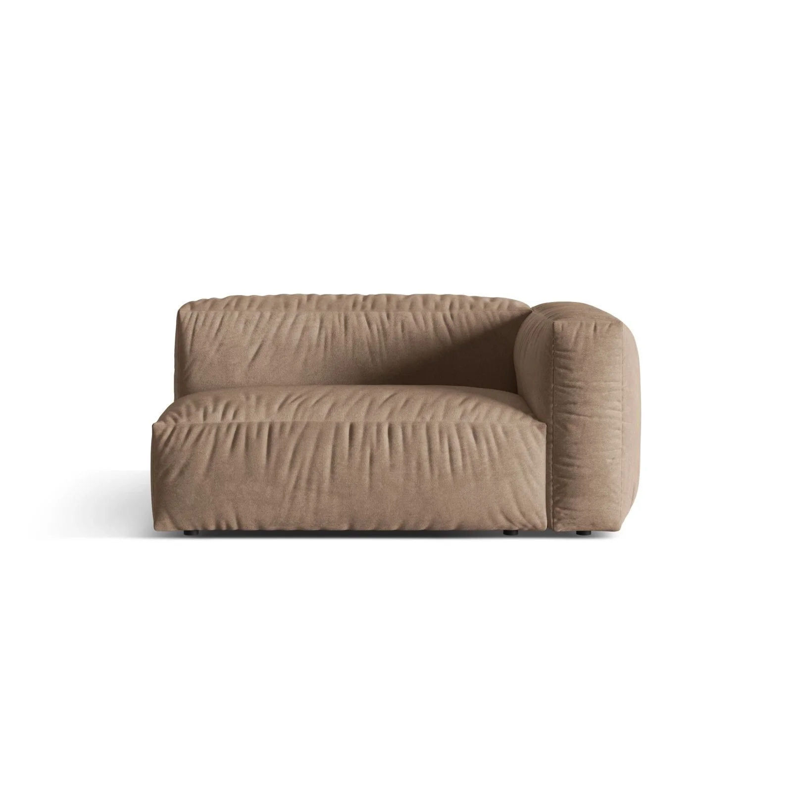 Martina Modulares Sofa Sitzelement, Rechte Seite, Sitztiefe 76 cm, aus Samt, Cord, Boucle oder Strukturstoff, 160x106 cm - Image 7