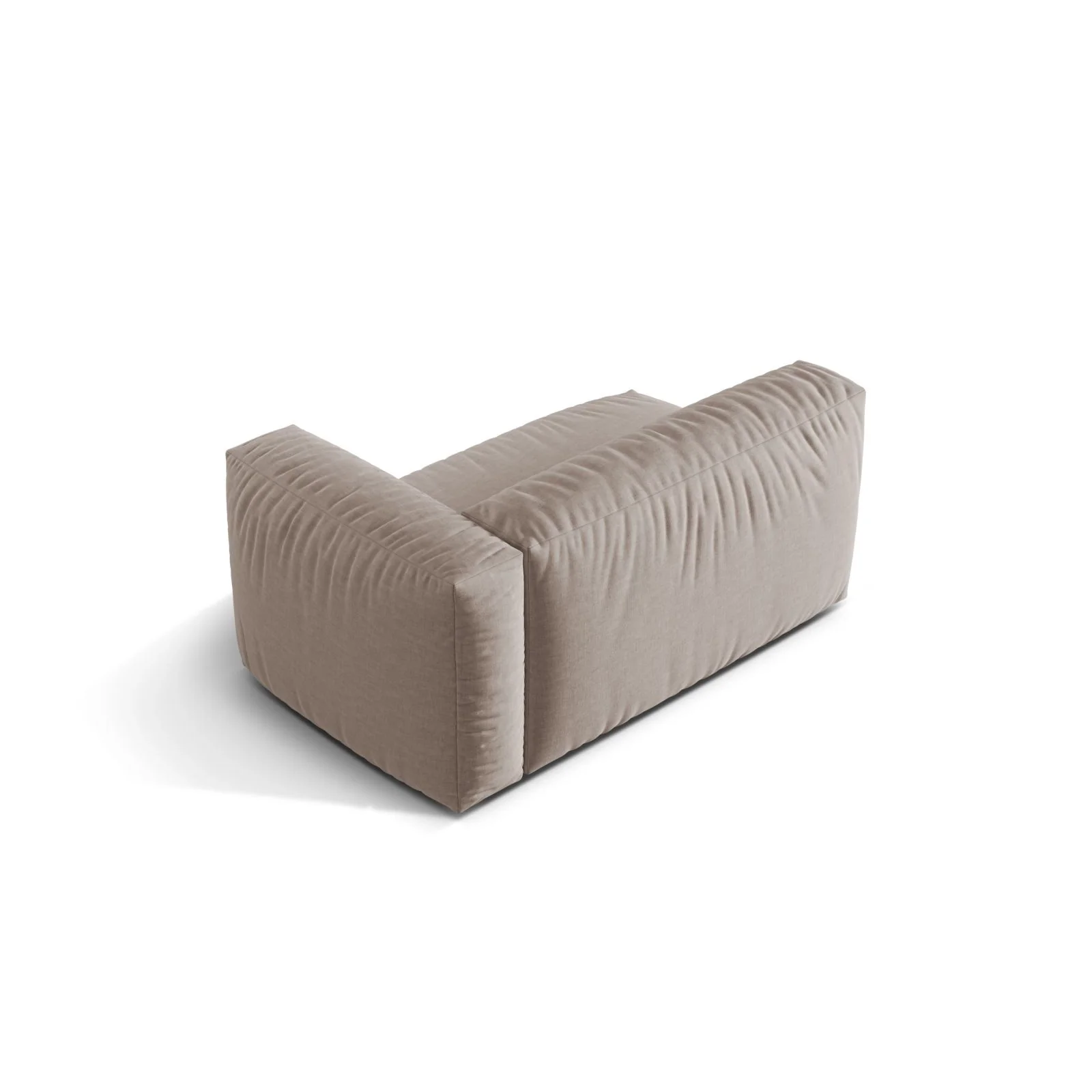 Martina Modulares Sofa Sitzelement, Rechte Seite, Sitztiefe 76 cm, aus Samt, Cord, Boucle oder Strukturstoff, 160x106 cm - Image 76