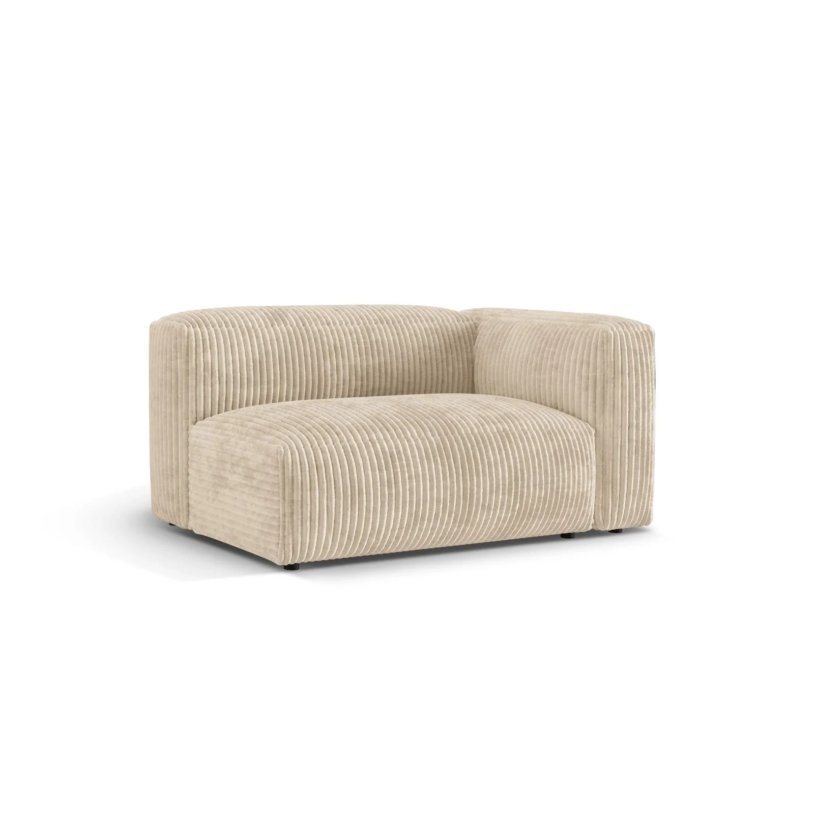 Martina Modulares Sofa Sitzelement, Rechte Seite, Sitztiefe 76 cm, aus Samt, Cord, Boucle oder Strukturstoff, 160x106 cm - Image 81