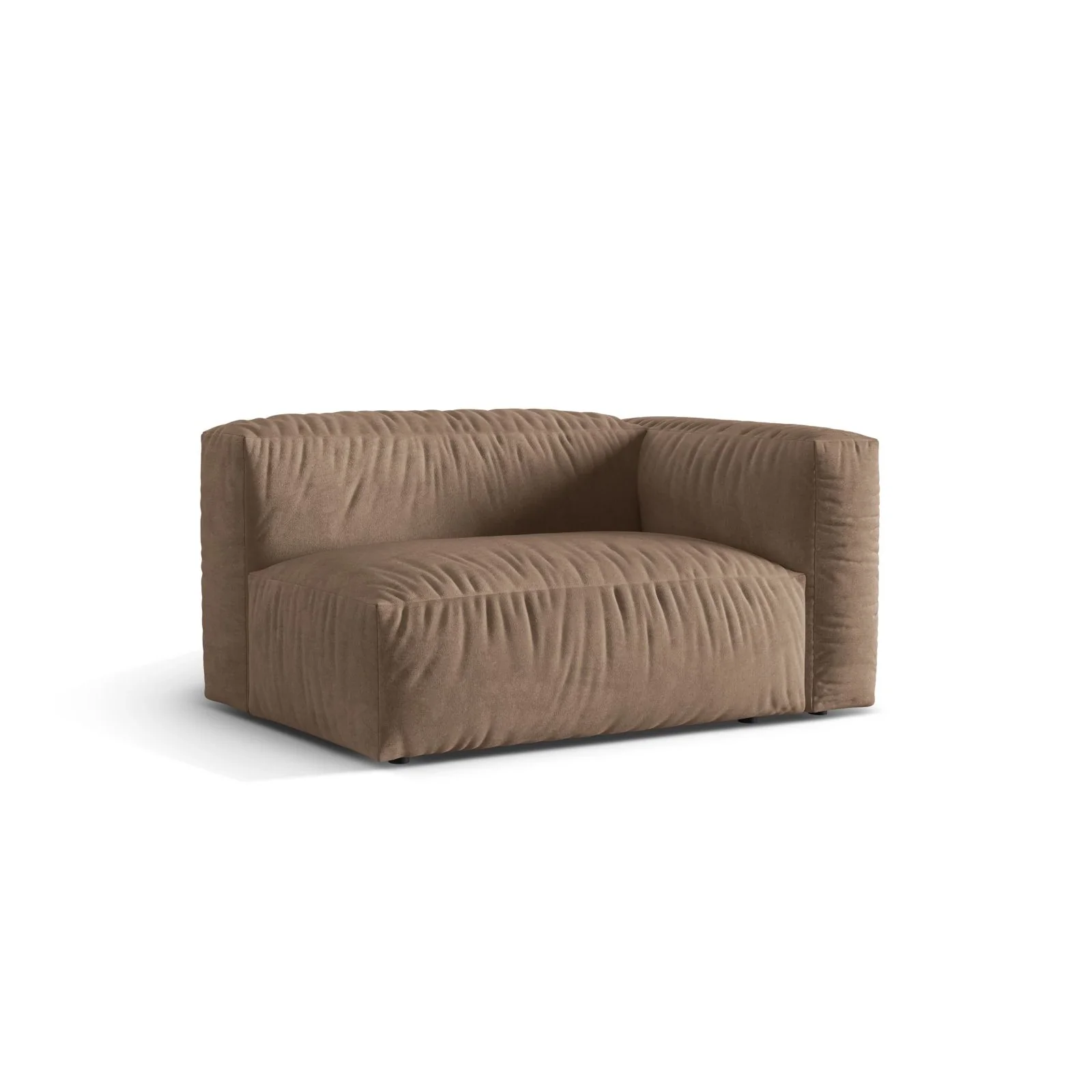 Martina Modulares Sofa Sitzelement, Rechte Seite, Sitztiefe 76 cm, aus Samt, Cord, Boucle oder Strukturstoff, 160x106 cm - Image 9
