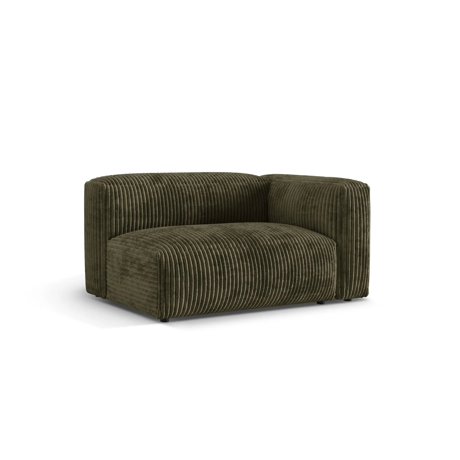 Martina Modulares Sofa Sitzelement, Rechte Seite, Sitztiefe 76 cm, aus Samt, Cord, Boucle oder Strukturstoff, 160x106 cm - Image 93
