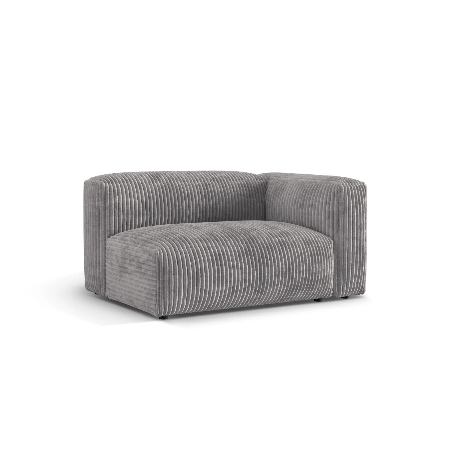 Martina Modulares Sofa Sitzelement, Rechte Seite, Sitztiefe 76 cm, aus Samt, Cord, Boucle oder Strukturstoff, 160x106 cm - Image 99