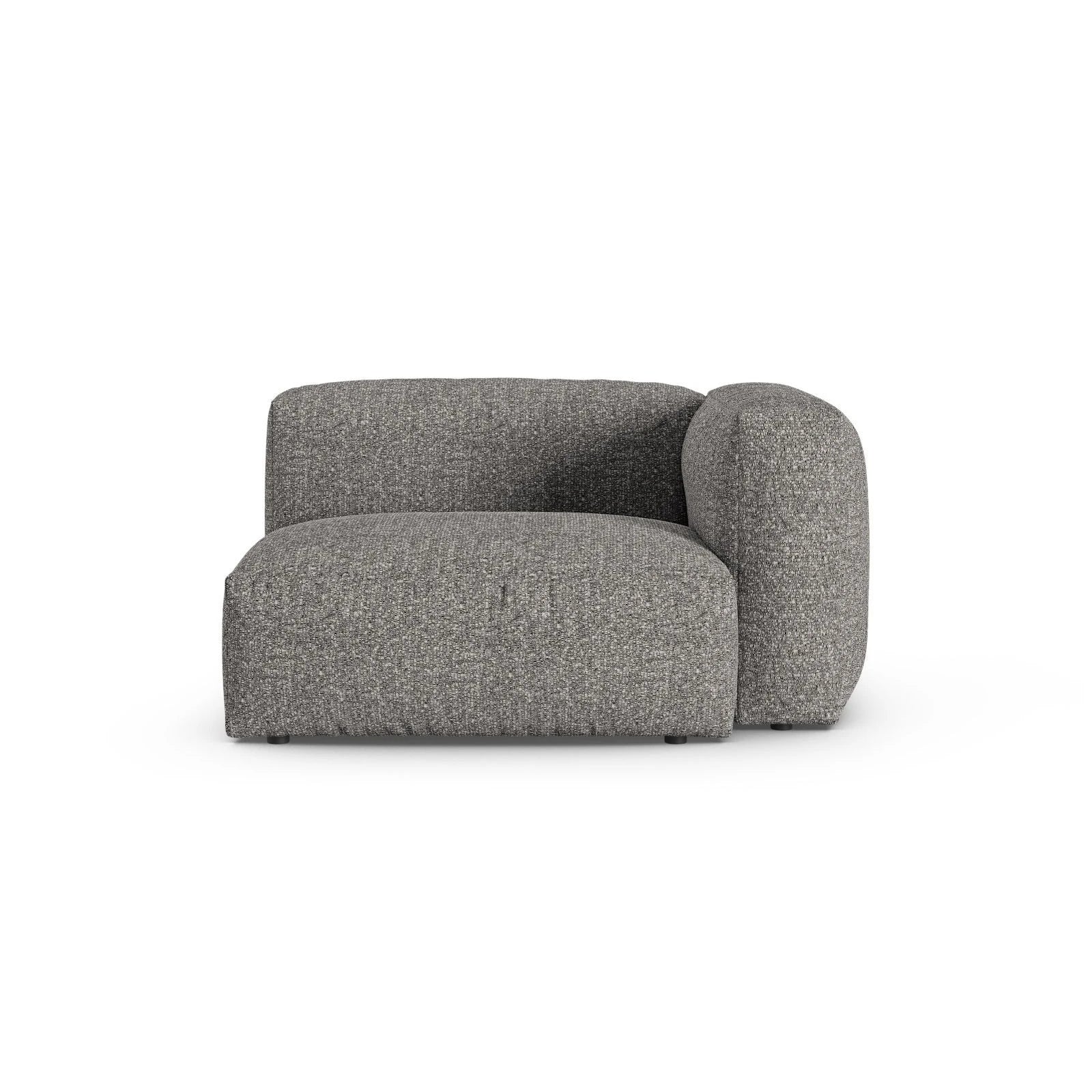 Martina Modulares Sofa Sitzelement, Rechte Seite, Sitztiefe 90 cm, aus Samt, Cord, Boucle oder Strukturstoff, 120x120 cm - Image 127