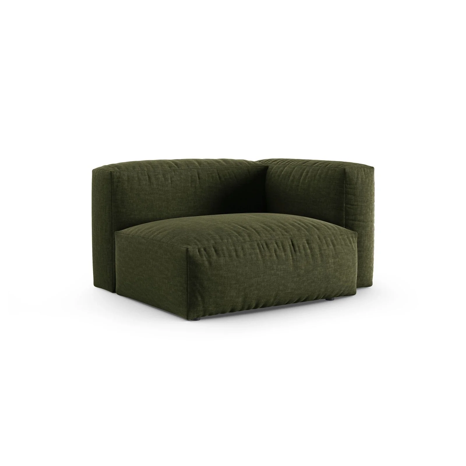 Martina Modulares Sofa Sitzelement, Rechte Seite, Sitztiefe 90 cm, aus Samt, Cord, Boucle oder Strukturstoff, 120x120 cm - Image 69
