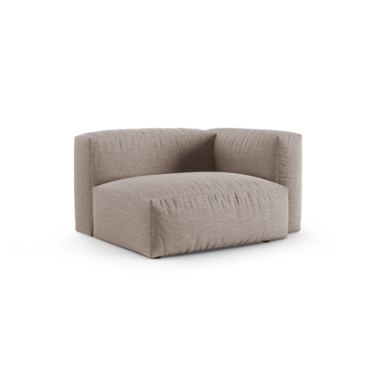 Martina Modulares Sofa Sitzelement, Rechte Seite, Sitztiefe 90 cm, aus Samt, Cord, Boucle oder Strukturstoff, 120x120 cm - Image 75