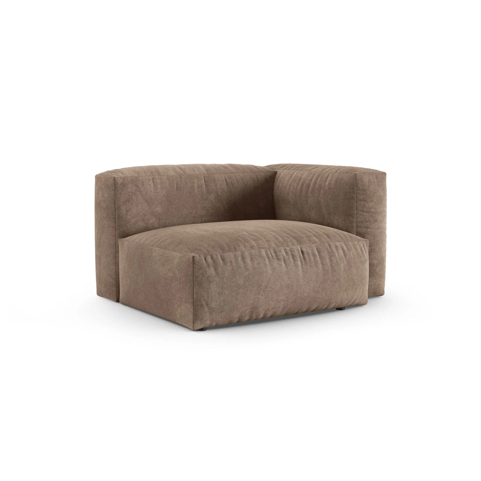 Martina Modulares Sofa Sitzelement, Rechte Seite, Sitztiefe 90 cm, aus Samt, Cord, Boucle oder Strukturstoff, 120x120 cm - Image 9