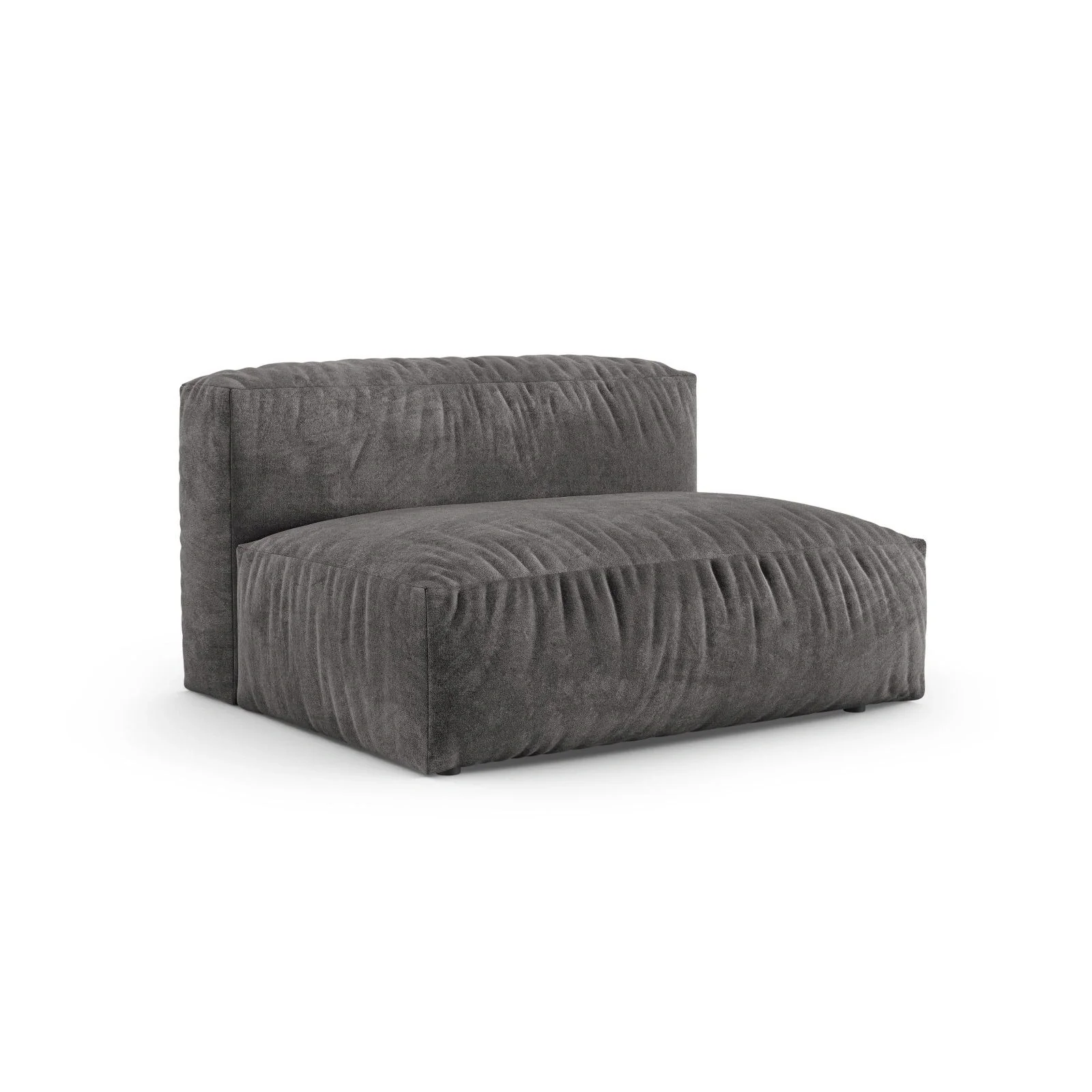 Martina Modulares Sofa Sitzelement, Rechte Seite, Sitztiefe 90 cm, aus Samt, Cord, Boucle oder Strukturstoff, 160x120 cm - Image 33