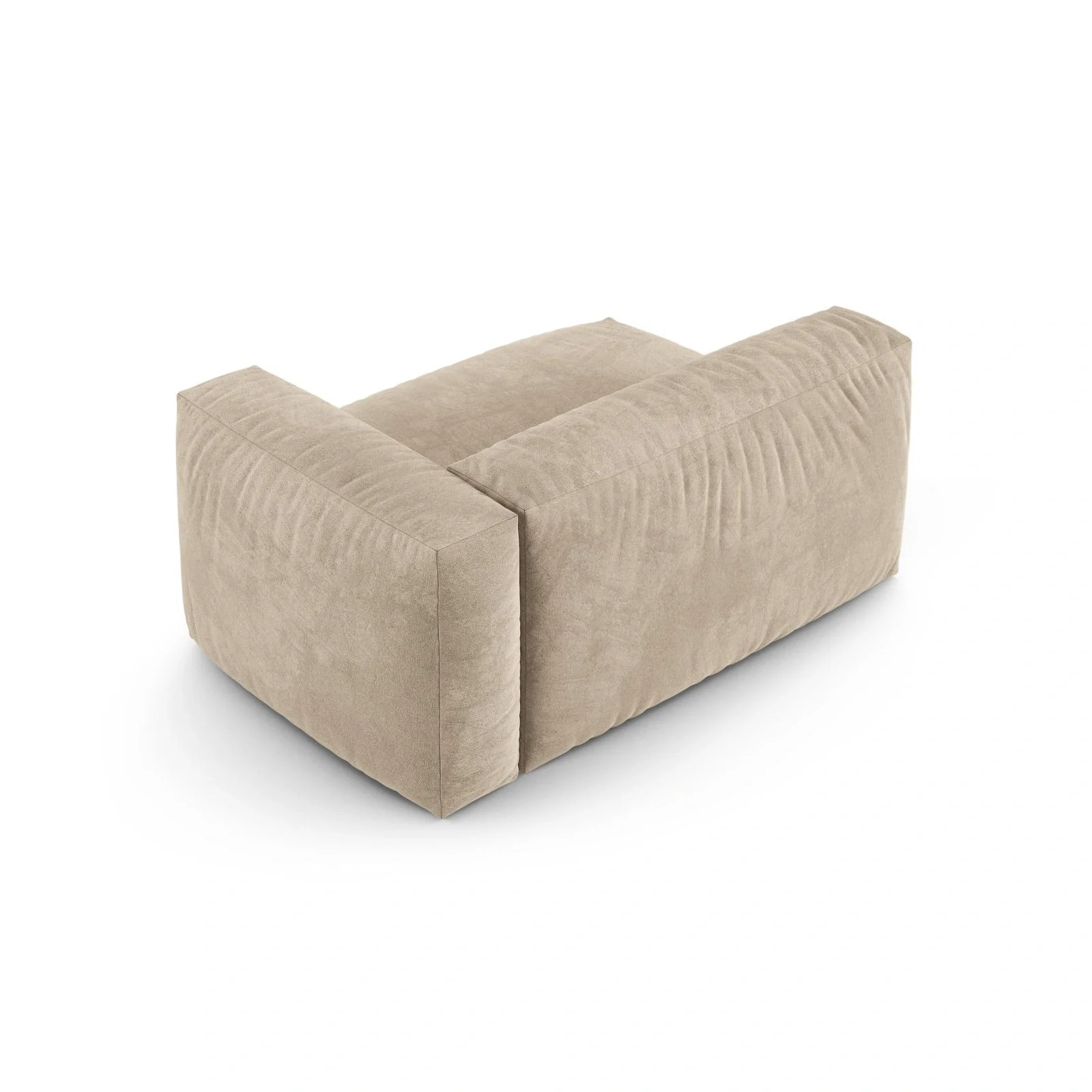 Martina Modulares Sofa Sitzelement, Rechte Seite, Sitztiefe 90 cm, aus Samt, Cord, Boucle oder Strukturstoff, 160x120 cm - Image 4