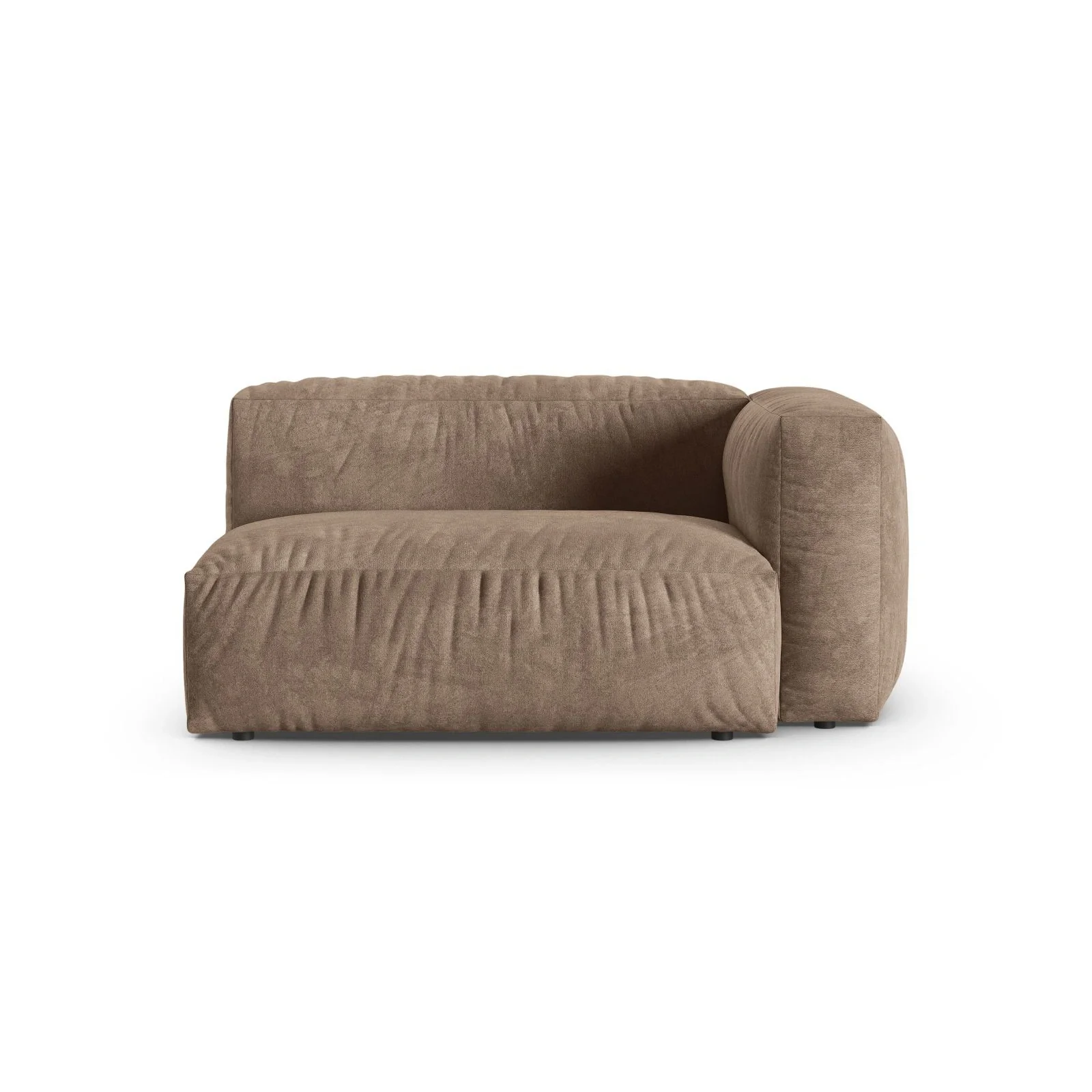 Martina Modulares Sofa Sitzelement, Rechte Seite, Sitztiefe 90 cm, aus Samt, Cord, Boucle oder Strukturstoff, 160x120 cm - Image 7