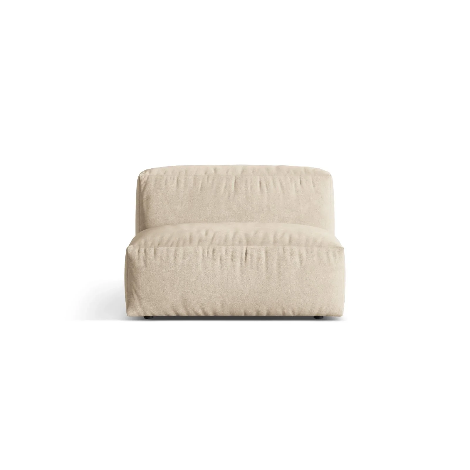 Martina Modulares Sofa Sitzelement, Sitztiefe 76 cm, aus Samt, Cord, Boucle oder Strukturstoff, 106x90 cm