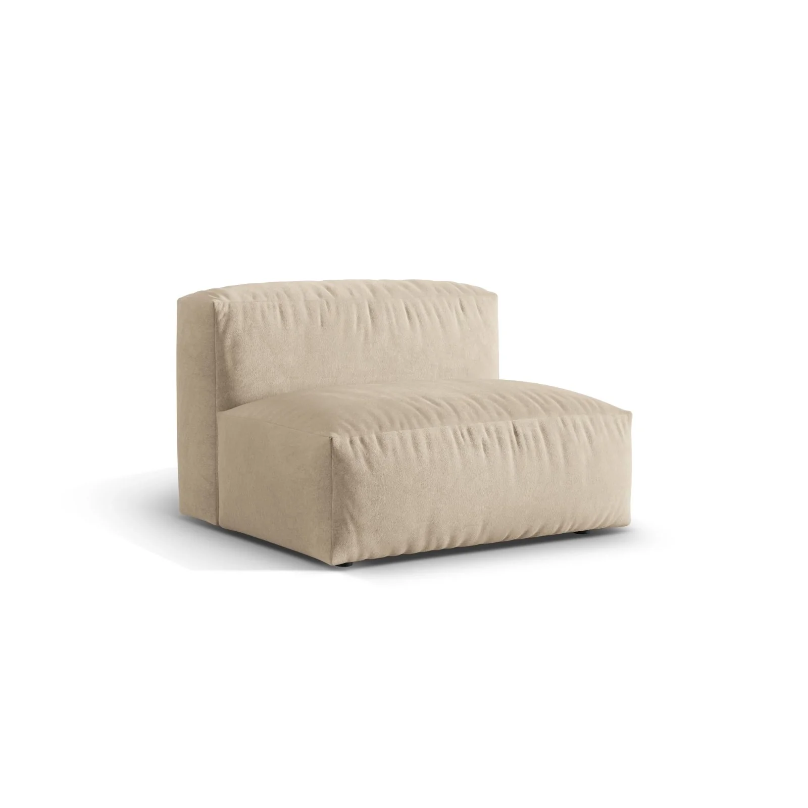Martina Modulares Sofa Sitzelement, Sitztiefe 76 cm, aus Samt, Cord, Boucle oder Strukturstoff, 106x90 cm - Image 3