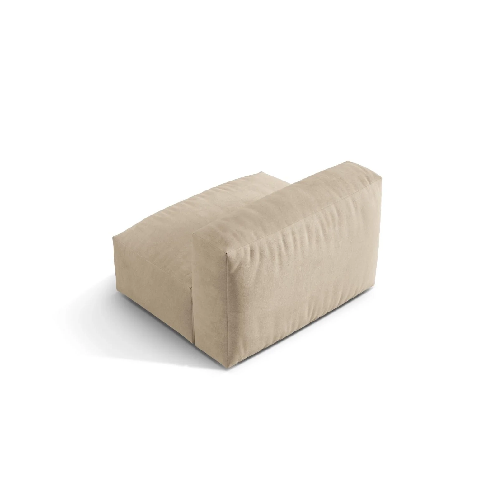 Martina Modulares Sofa Sitzelement, Sitztiefe 76 cm, aus Samt, Cord, Boucle oder Strukturstoff, 106x90 cm - Image 4