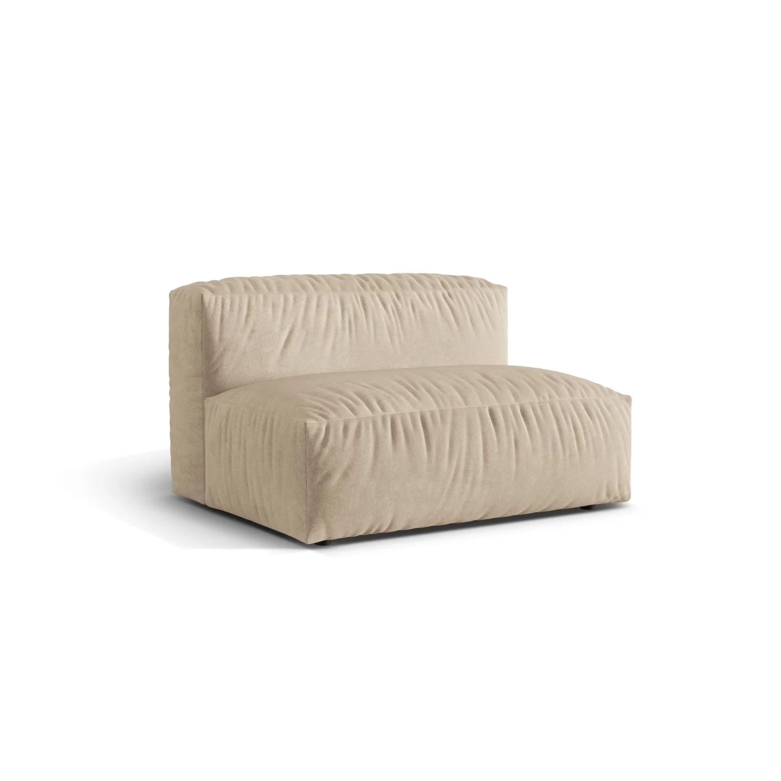 Martina Modulares Sofa Sitzelement, Sitztiefe 76 cm, aus Samt, Cord, Boucle oder Strukturstoff, 132x106 cm - Image 3