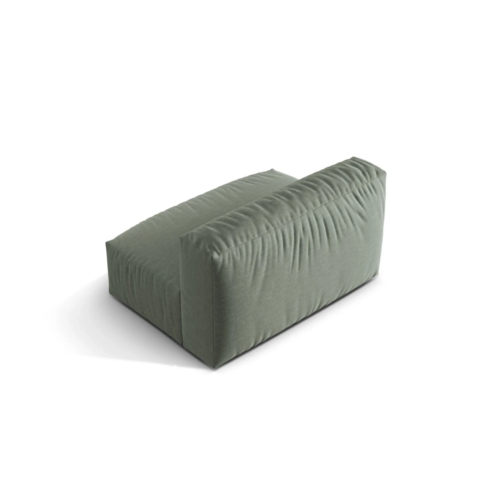 Martina Modulares Sofa Sitzelement, Sitztiefe 76 cm, aus Samt, Cord, Boucle oder Strukturstoff, 132x106 cm - Image 46