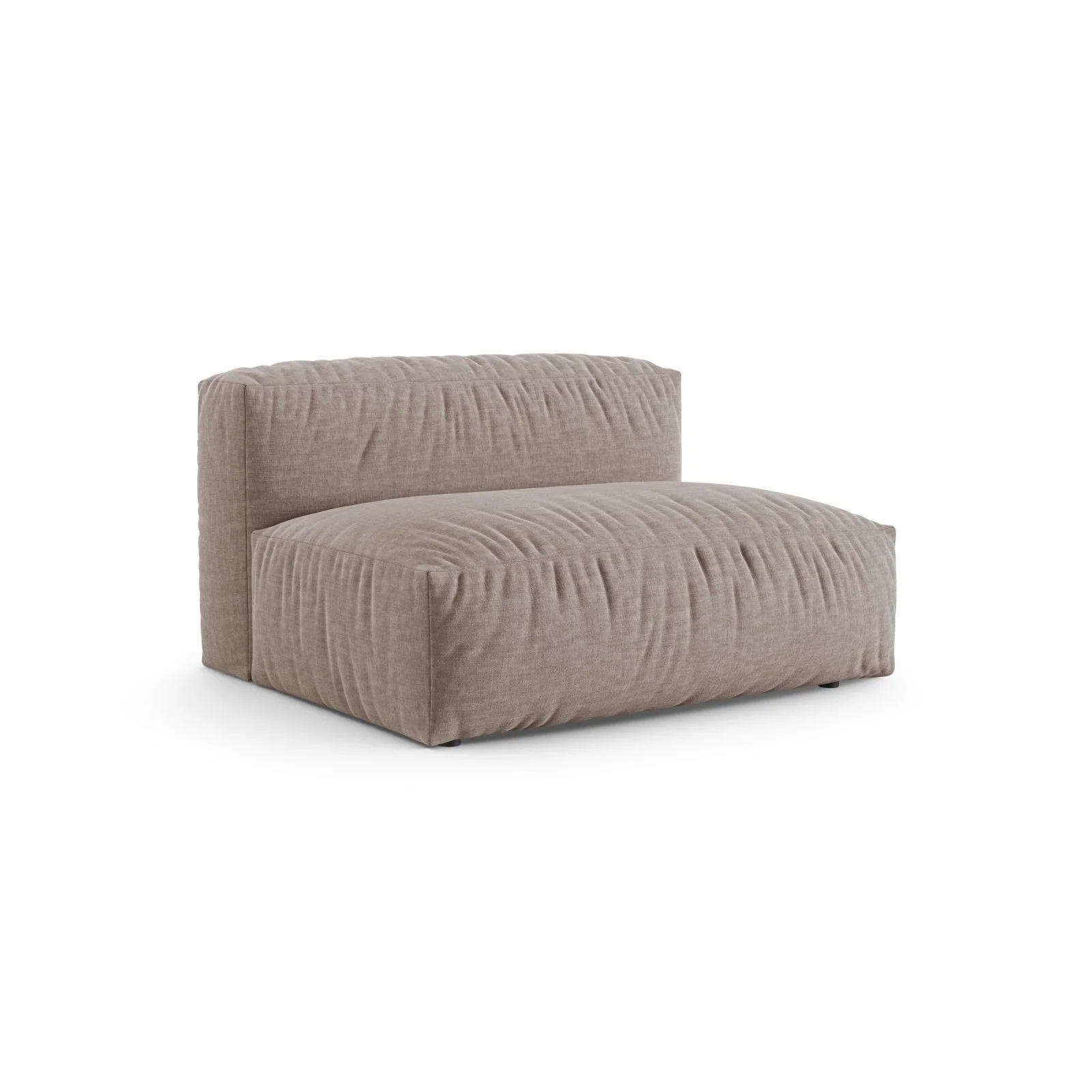 Martina Modulares Sofa Sitzelement, Sitztiefe 90 cm, aus Samt, Cord, Boucle oder Strukturstoff, 132x120 cm - Image 75