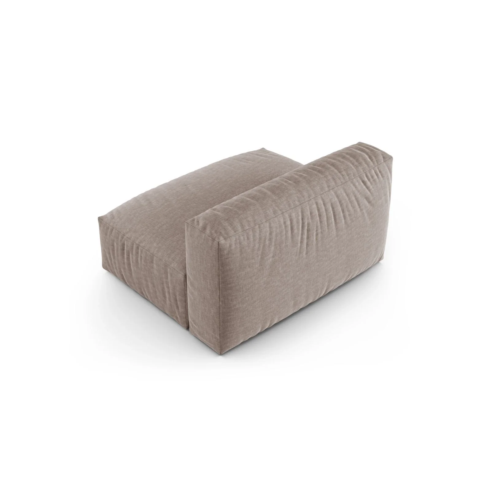 Martina Modulares Sofa Sitzelement, Sitztiefe 90 cm, aus Samt, Cord, Boucle oder Strukturstoff, 132x120 cm - Image 76