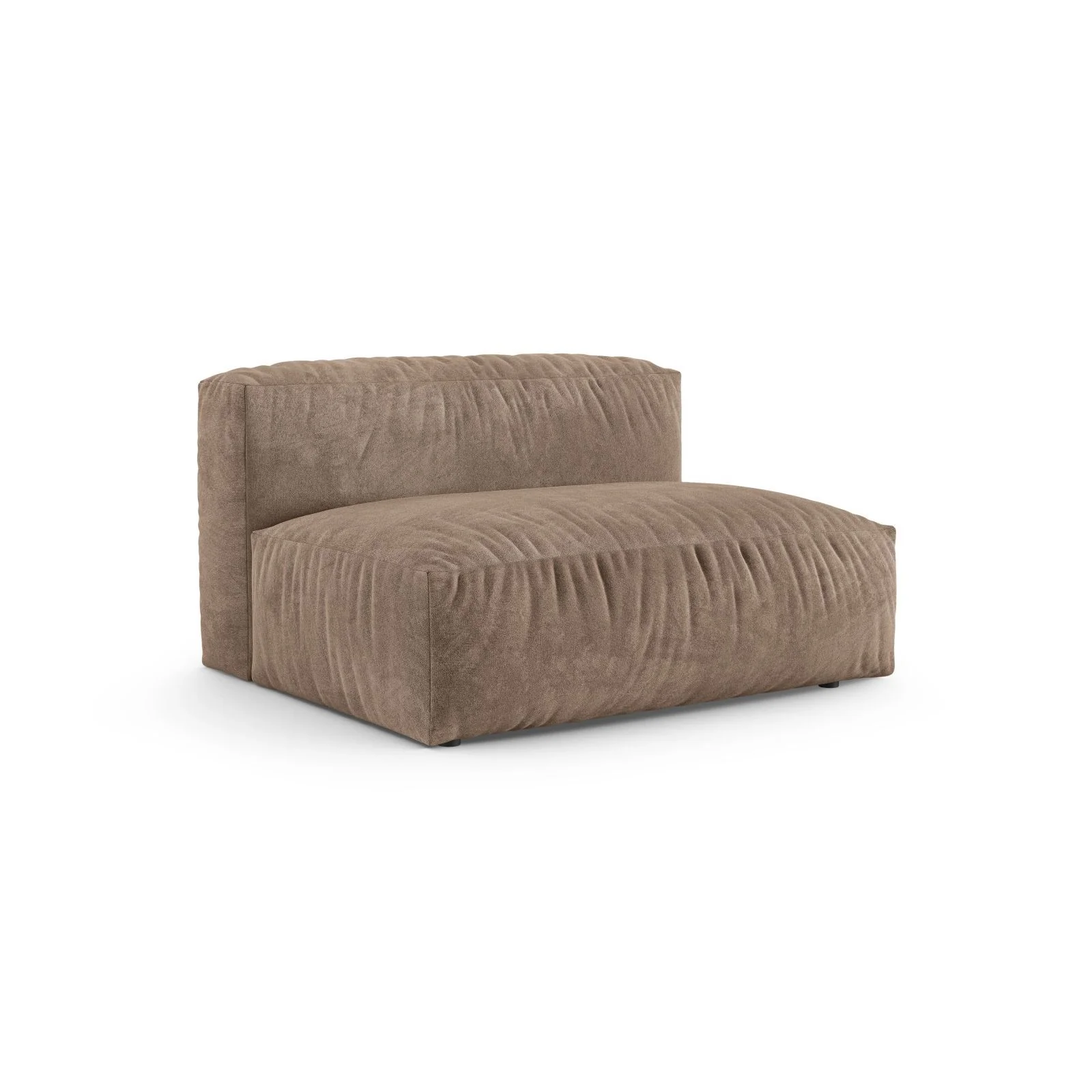 Martina Modulares Sofa Sitzelement, Sitztiefe 90 cm, aus Samt, Cord, Boucle oder Strukturstoff, 132x120 cm - Image 9