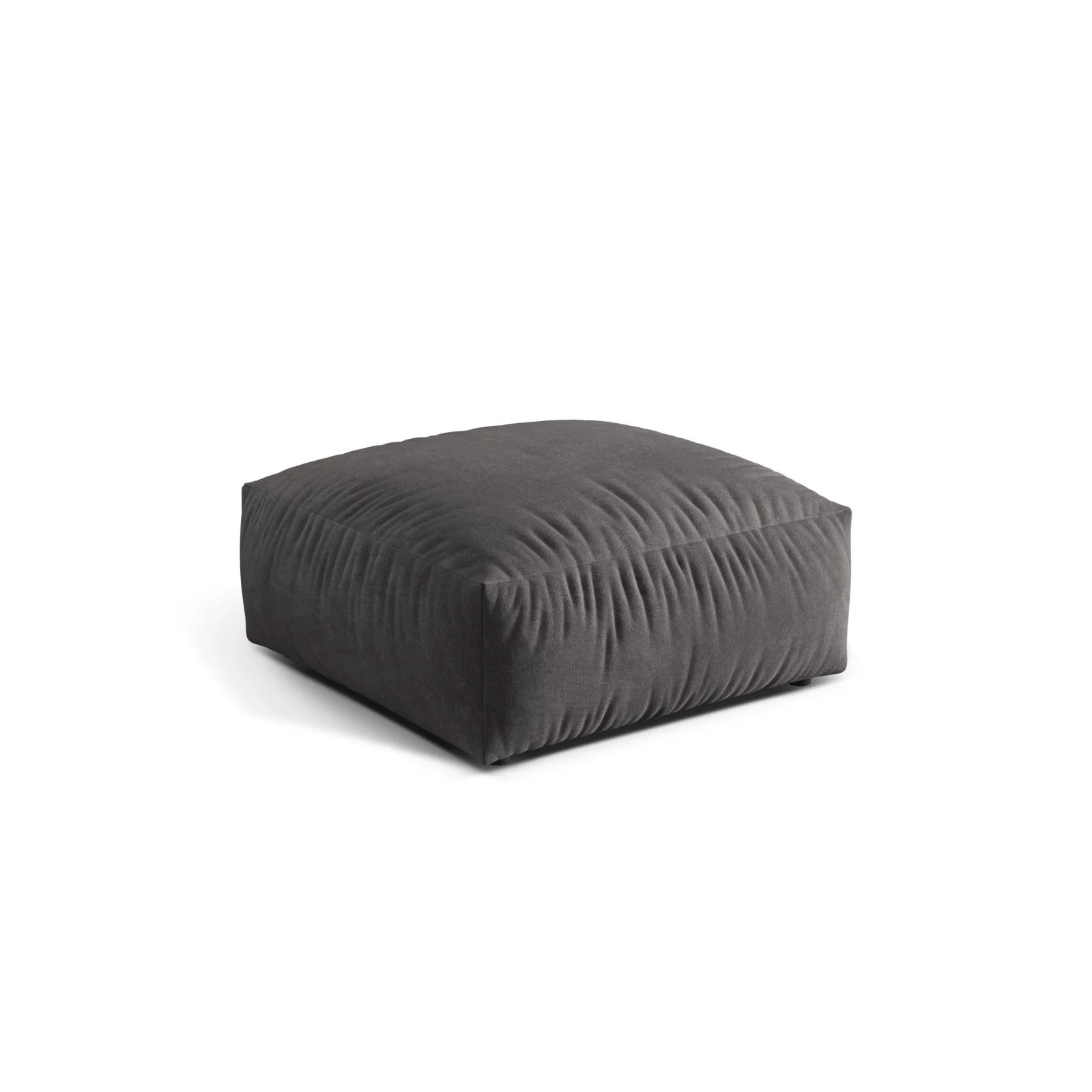 Martina Pouf aus Samt, Cord, Boucle oder Strukturstoff, 106x106 cm - Image 28