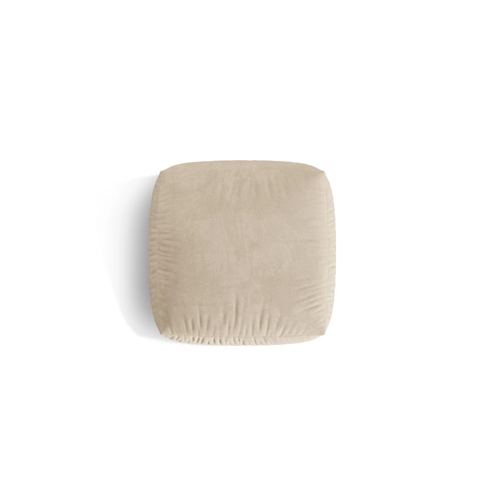 Martina Pouf aus Samt, Cord, Boucle oder Strukturstoff, 106x106 cm - Image 4
