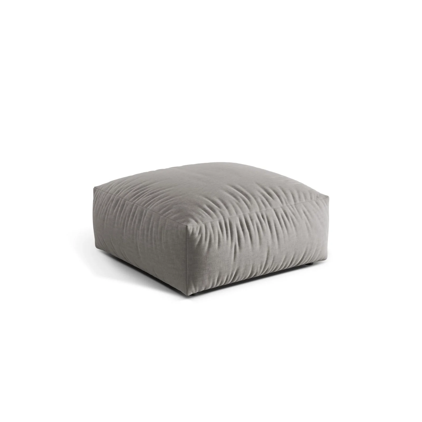 Martina Pouf aus Samt, Cord, Boucle oder Strukturstoff, 106x106 cm - Image 53