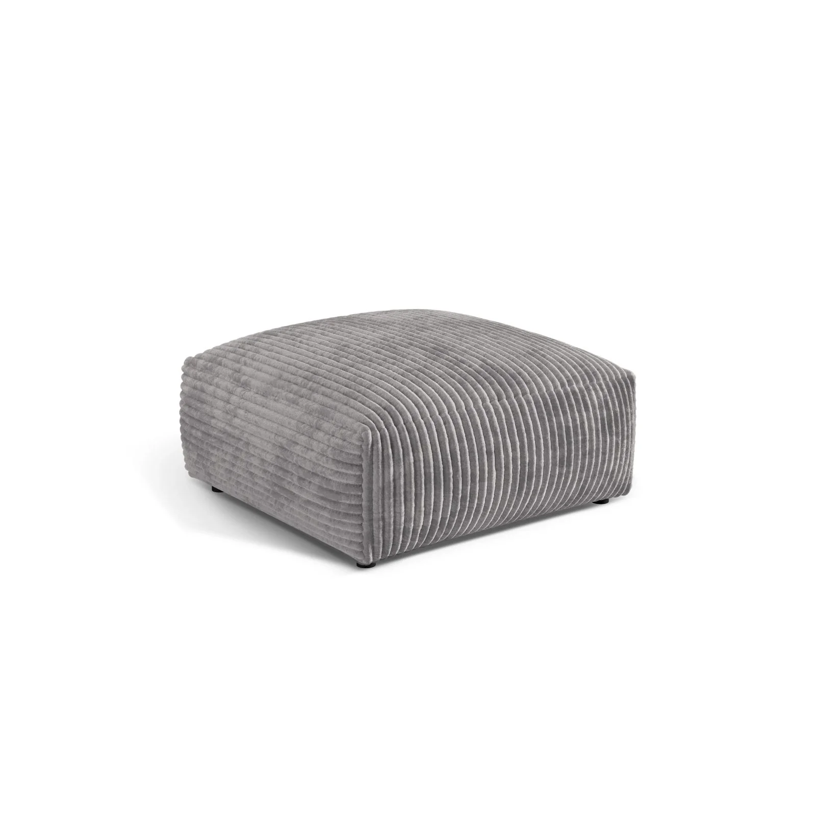 Martina Pouf aus Samt, Cord, Boucle oder Strukturstoff, 106x106 cm - Image 83