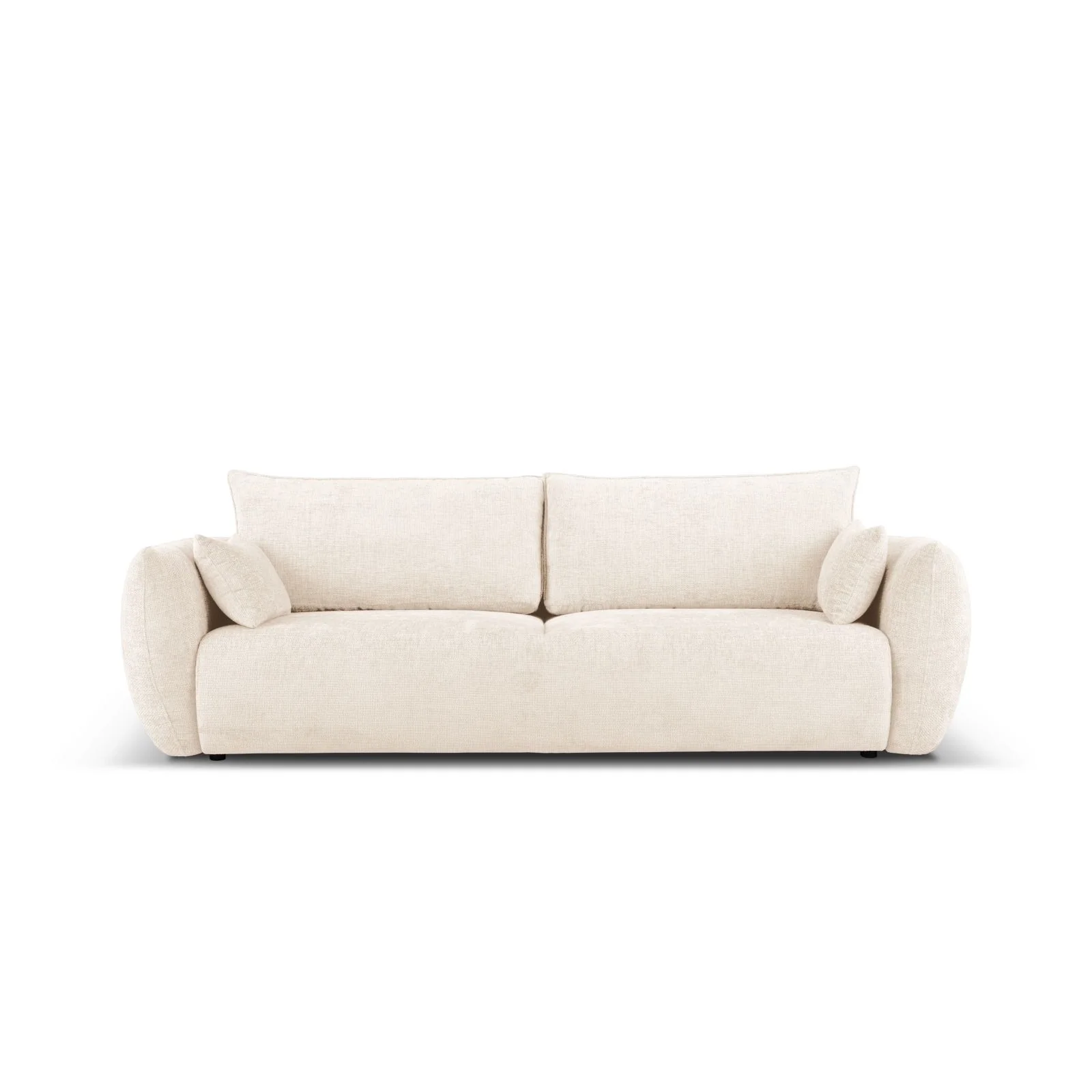 Matera 3-Sitzer Sofa mit Schlaffunktion und Stauraum, aus Samt oder Chenille, 240x108x86 cm