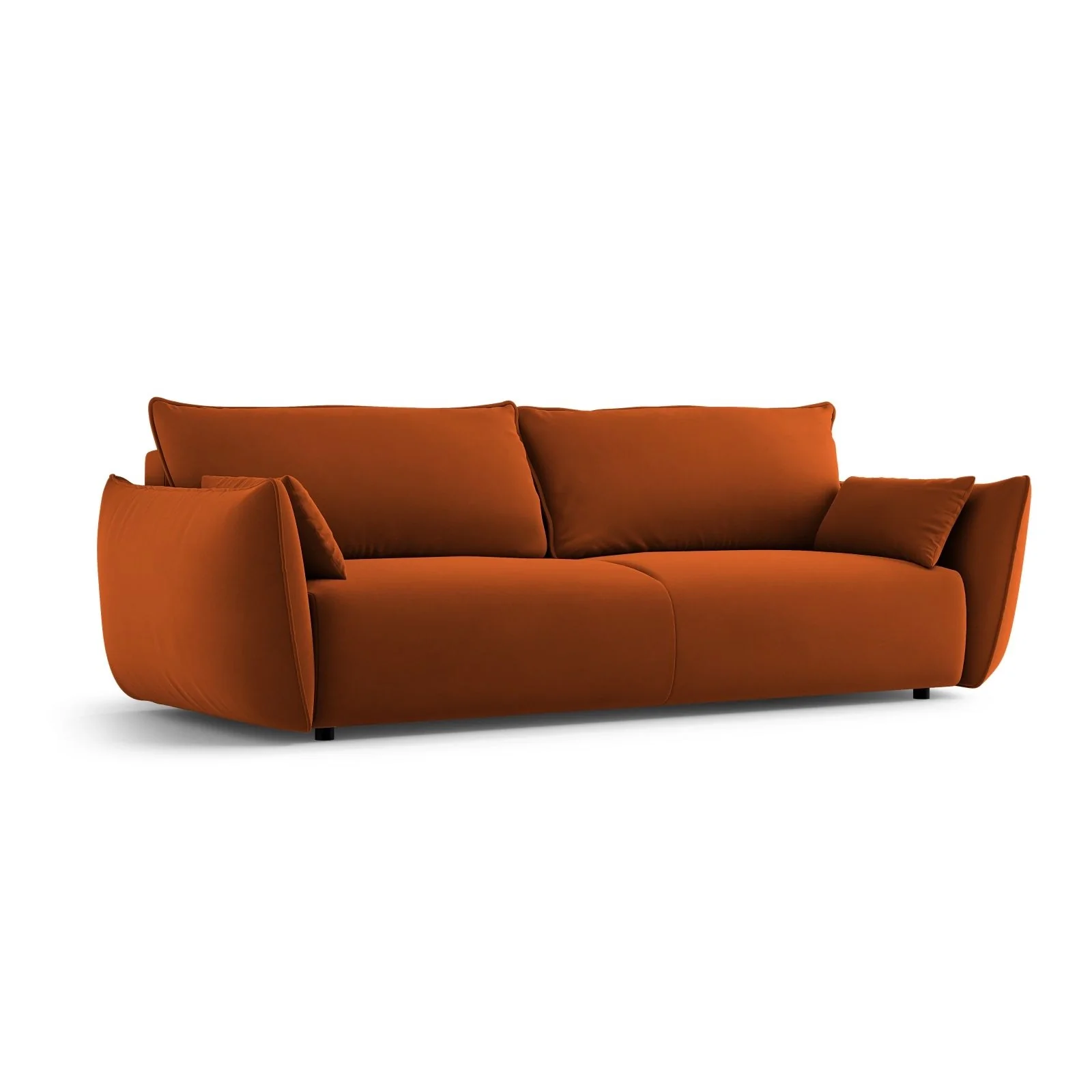 Matera 3-Sitzer Sofa mit Schlaffunktion und Stauraum, aus Samt oder Chenille, 240x108x86 cm - Image 101