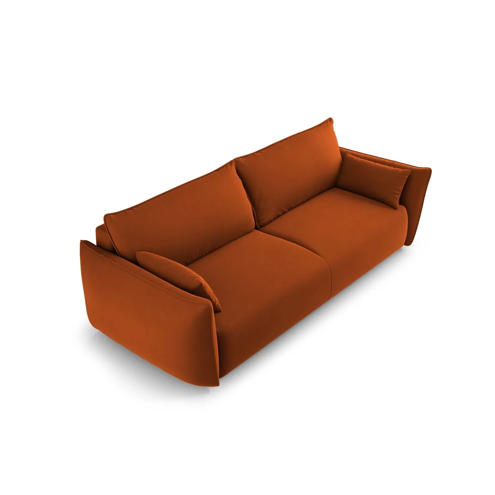 Matera 3-Sitzer Sofa mit Schlaffunktion und Stauraum, aus Samt oder Chenille, 240x108x86 cm - Image 102