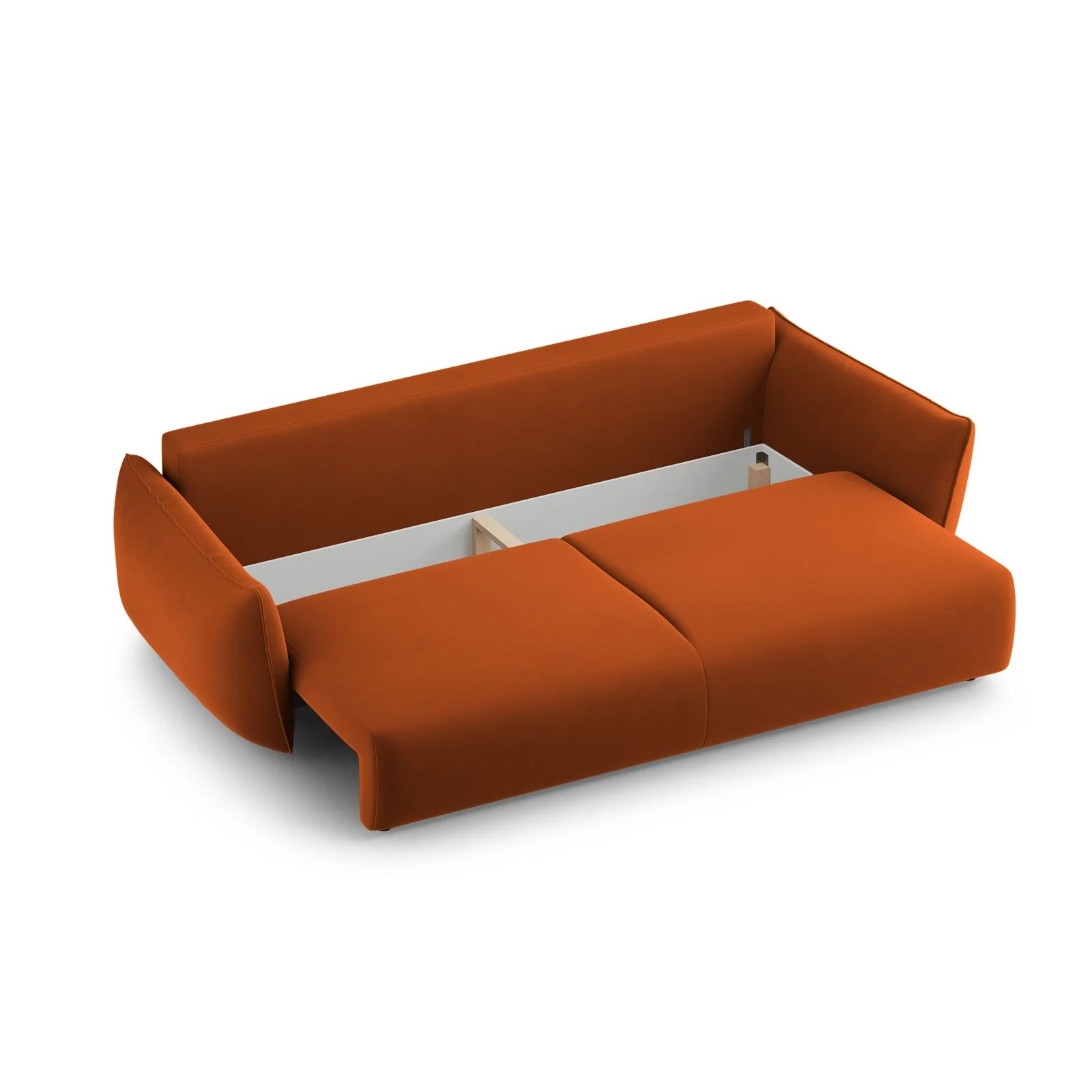 Matera 3-Sitzer Sofa mit Schlaffunktion und Stauraum, aus Samt oder Chenille, 240x108x86 cm - Image 103