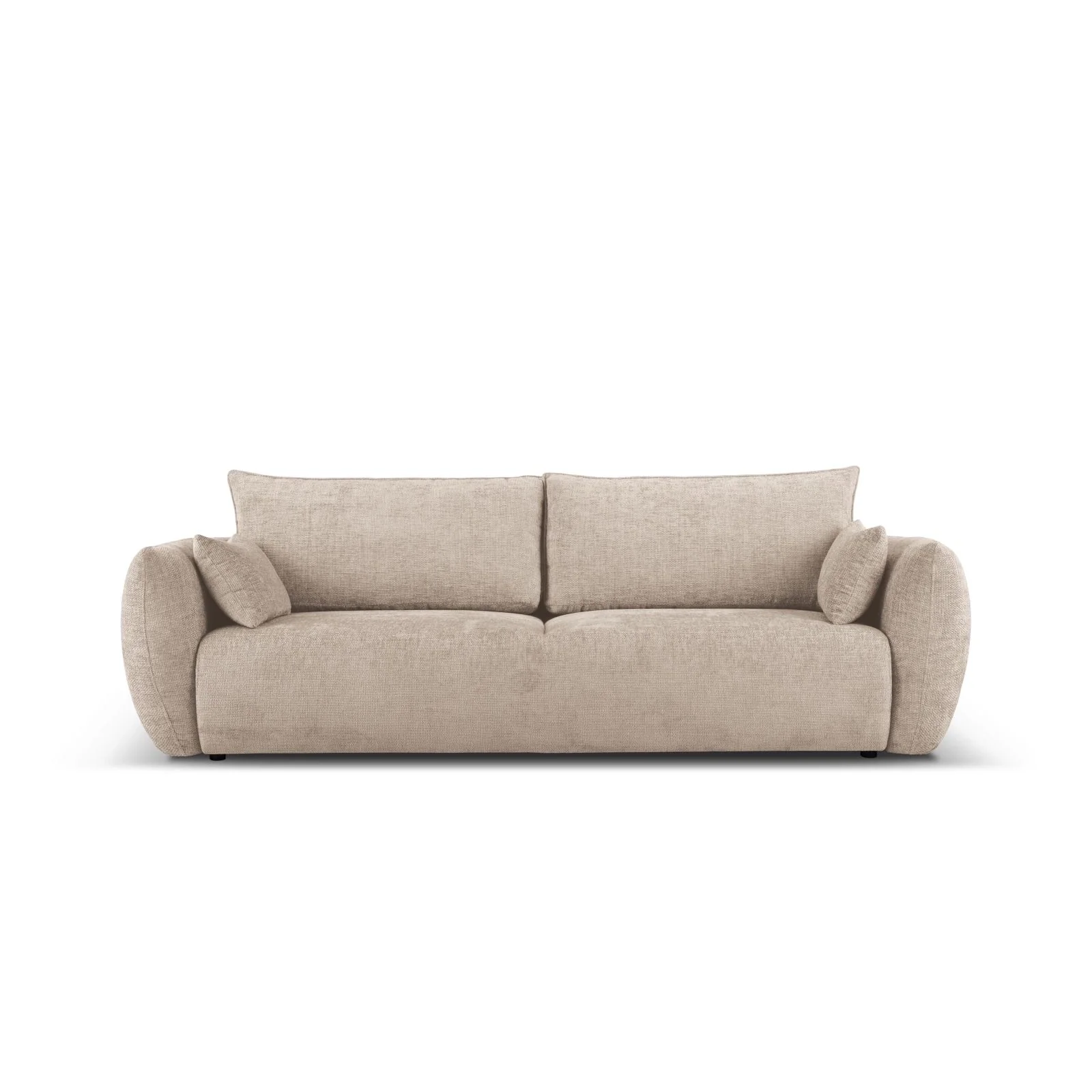 Matera 3-Sitzer Sofa mit Schlaffunktion und Stauraum, aus Samt oder Chenille, 240x108x86 cm - Image 11