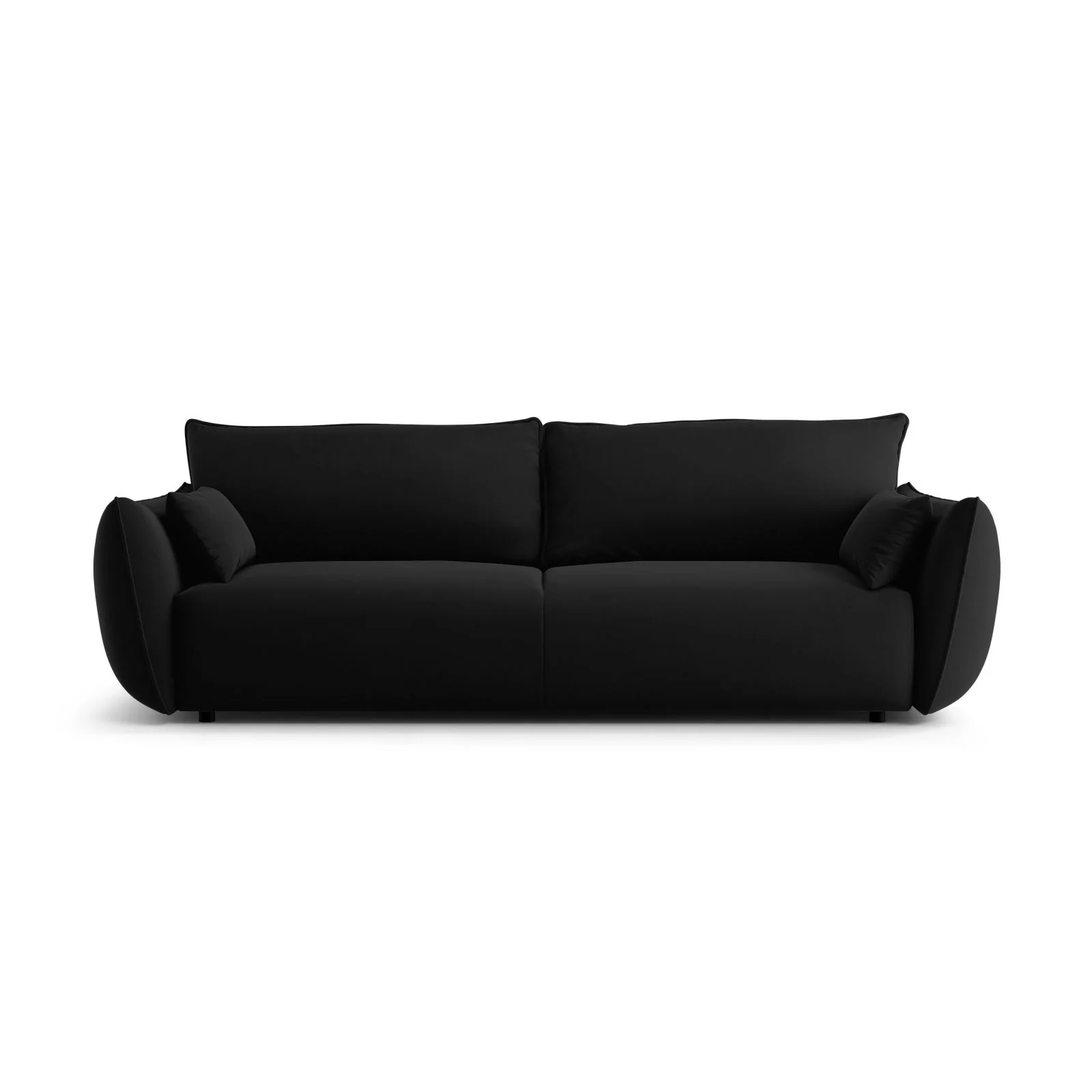 Matera 3-Sitzer Sofa mit Schlaffunktion und Stauraum, aus Samt oder Chenille, 240x108x86 cm - Image 116