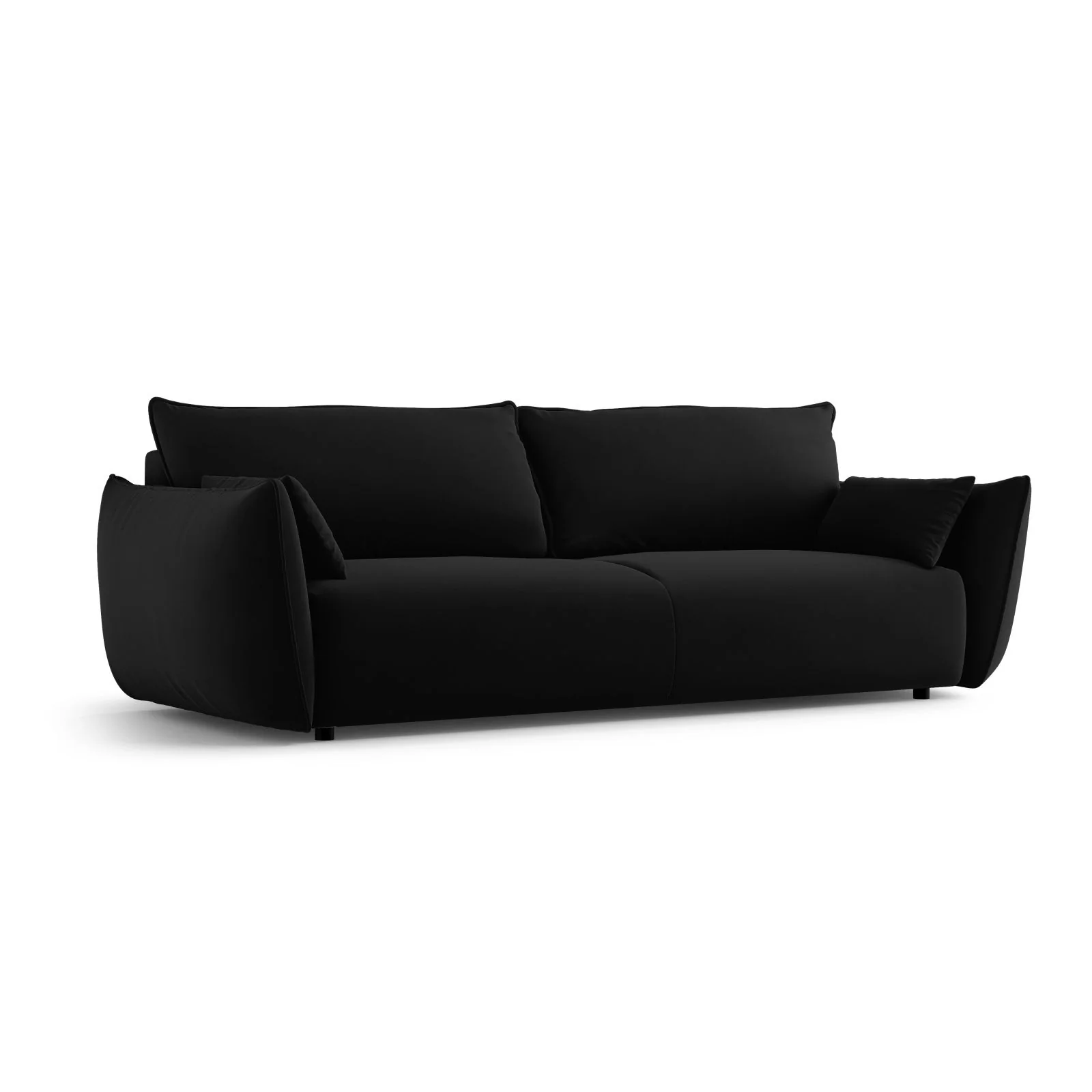 Matera 3-Sitzer Sofa mit Schlaffunktion und Stauraum, aus Samt oder Chenille, 240x108x86 cm - Image 119