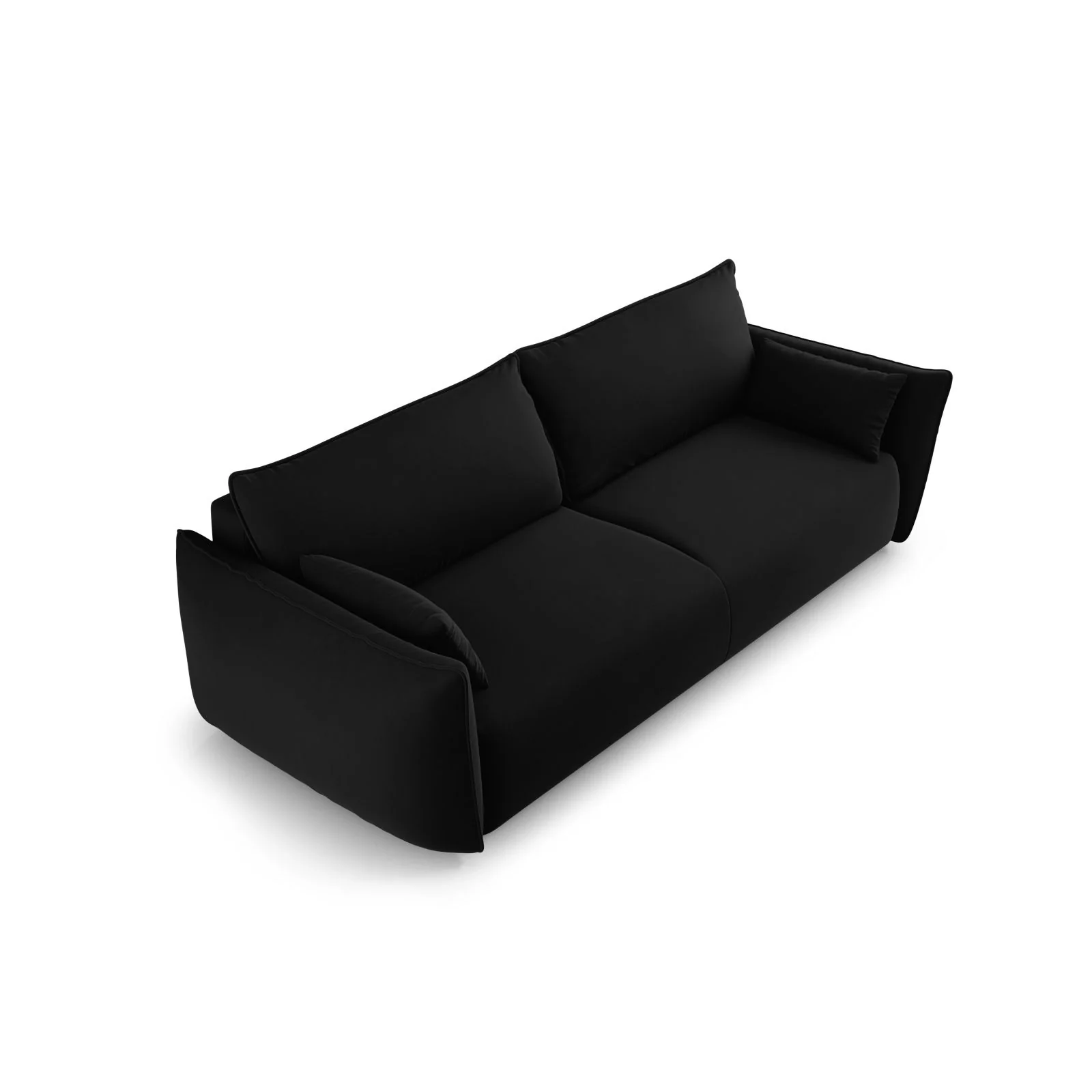 Matera 3-Sitzer Sofa mit Schlaffunktion und Stauraum, aus Samt oder Chenille, 240x108x86 cm - Image 120